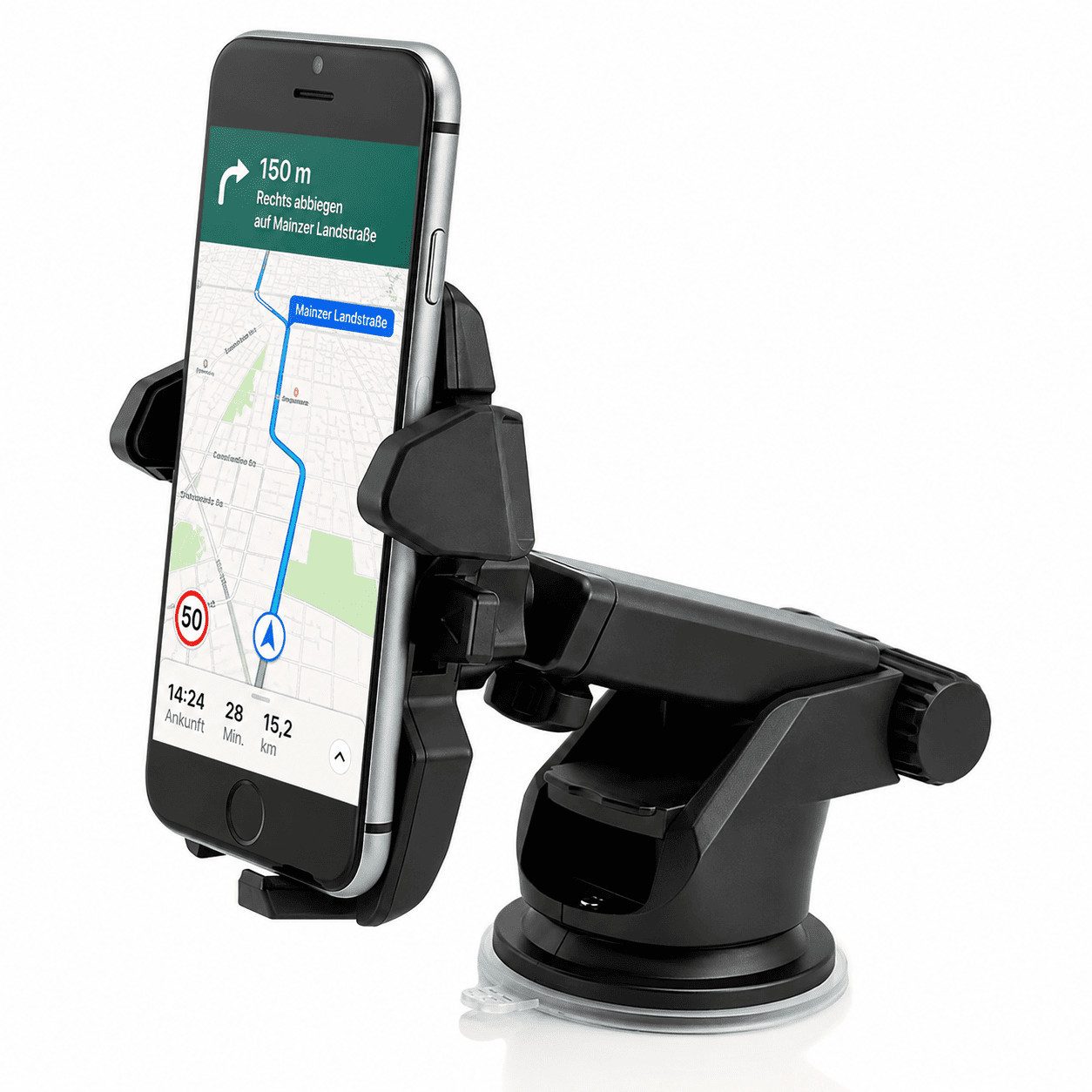 MidGard Smartphone-Halterung Auto Handy-Halterung ideal für Armaturenbrett oder Windschutzscheibe