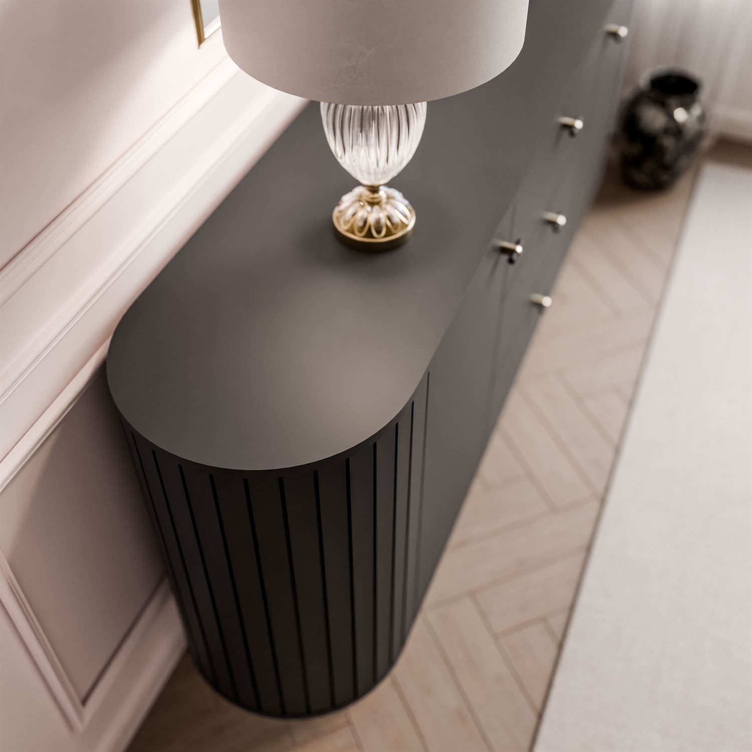 Lookway Kommode ELODIE 190 2D3S mit 3 Schubladen (1x Kommode), 190x81x40 cm – Bild 4 von 5