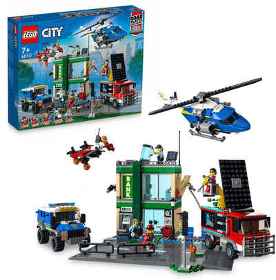 LEGO® Konstruktionsspielsteine Banküberfall mit Verfolgungsjagd (60317), LEGO® City, (915 St)