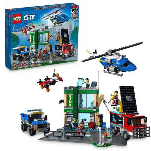 LEGO® Konstruktionsspielsteine Banküberfall mit Verfolgungsjagd (60317), LEGO® City, (915 St)