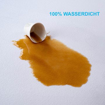 Matratzenschutzbezug Buymax, Wasserdicht Matratzenschoner mit Rundumbezug bis 60° Waschbar