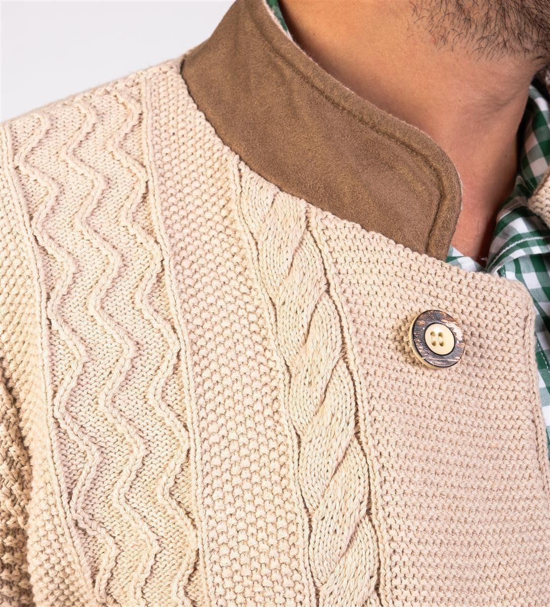 Trachtl Trachtenstrickjacke Herren Strickjacke Markus Natur L