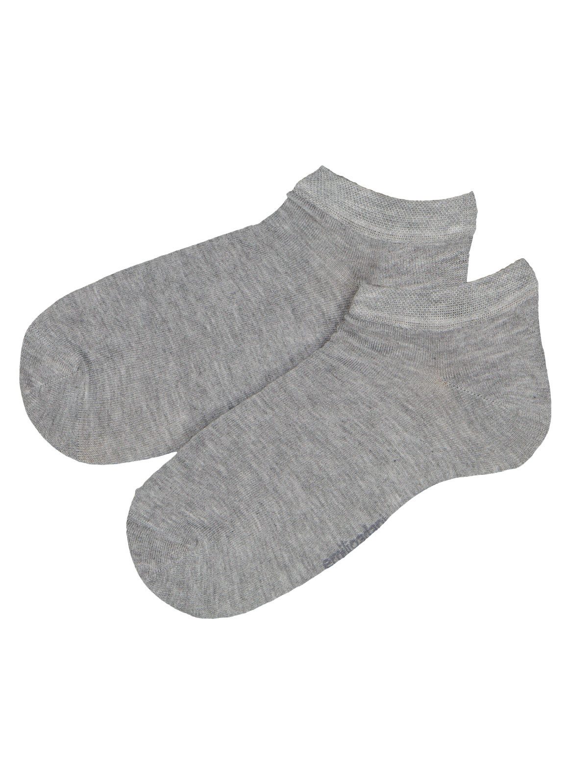 emilio adani Sneakersocken Herren Sneaker-Socke uni, Silbergrau