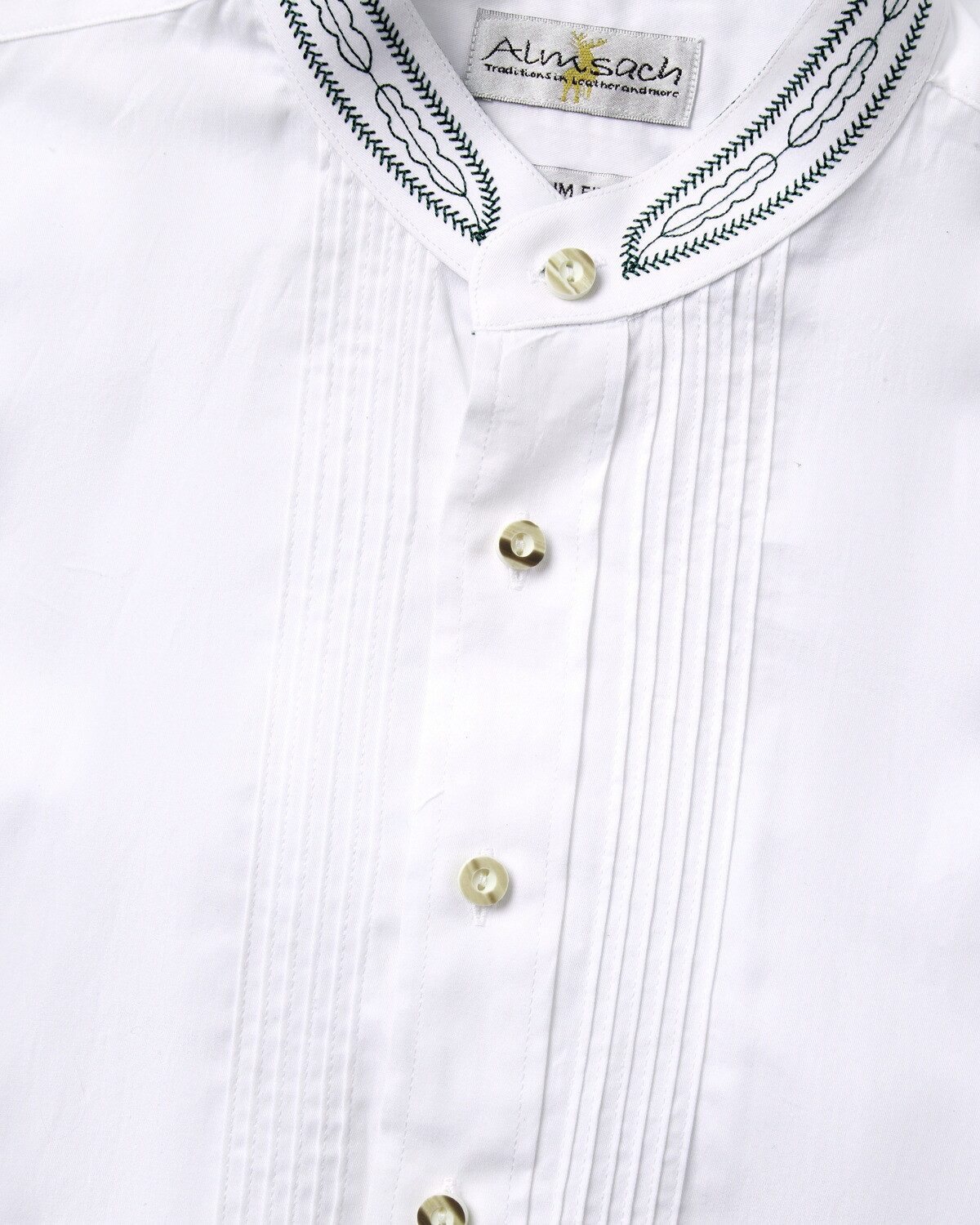Almsach Trachtenhemd Slim Fit Hemd mit Stickerei