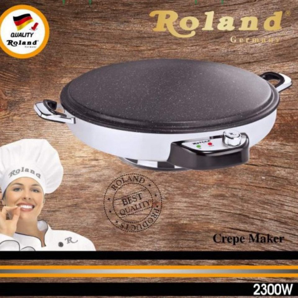 Roland Germany Crêpesmaker Fladenbäcker Elektrischer, 2300 W, Ø 50 cm, Granit -Beschichtet
