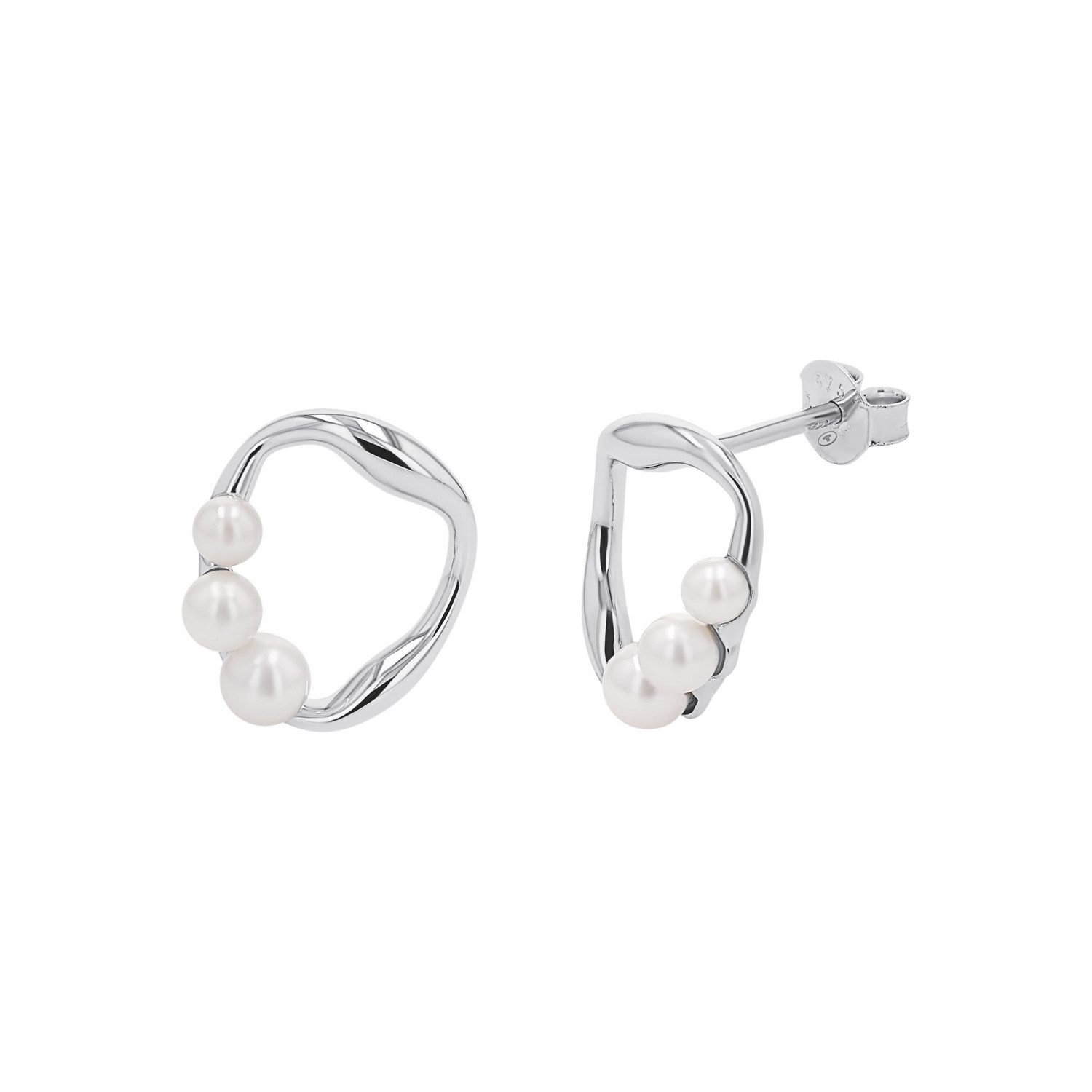 TOM TAILOR Paar Ohrstecker Schmuck Geschenk Silber 925, mit Süßwasserzuchtperle