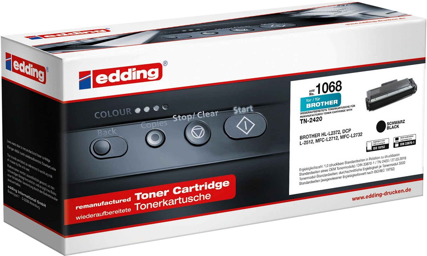 edding Tonerpatrone Tonerkartusche Brother TN-2420 black