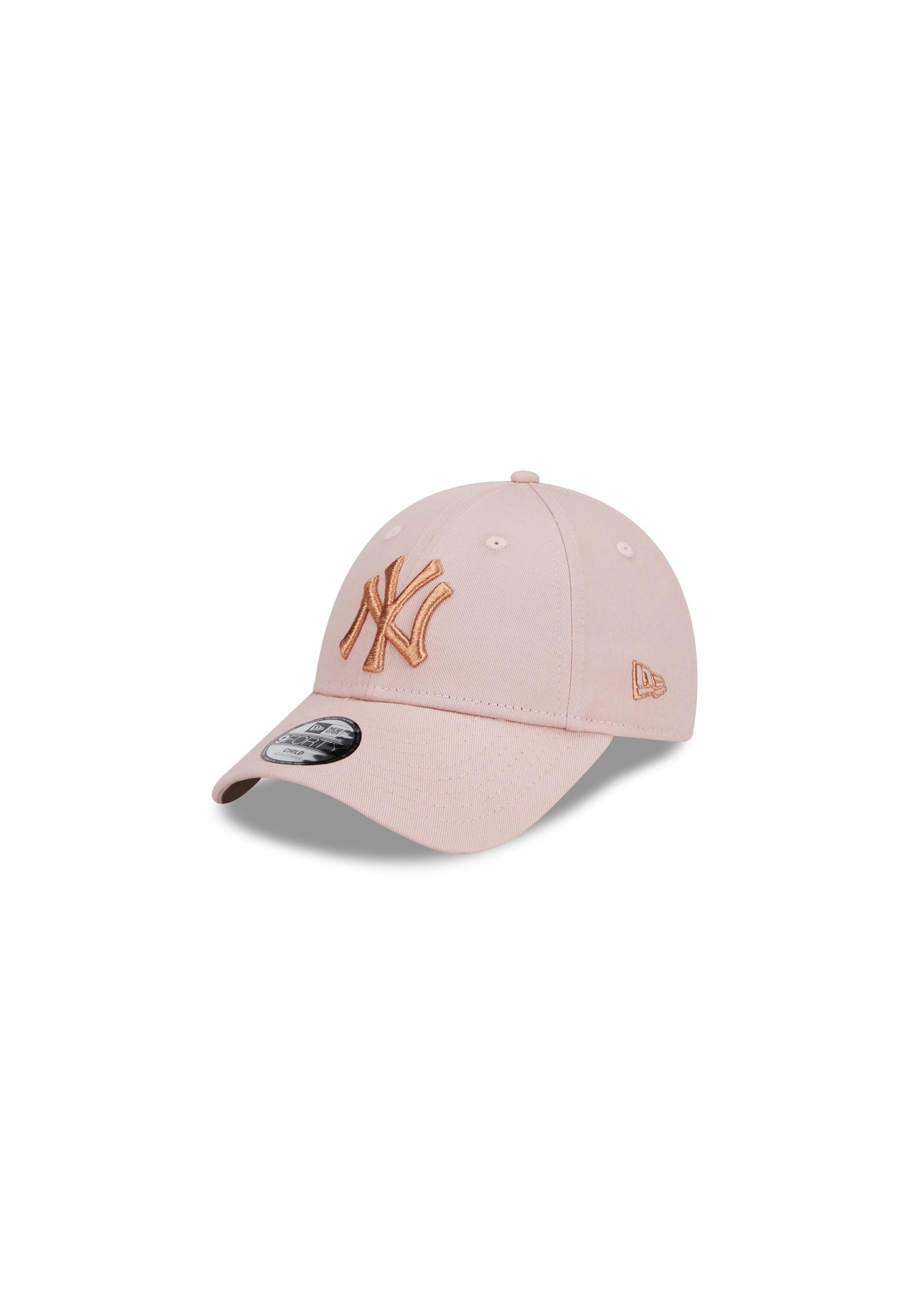 Baseball Cap New York Yankees MLB Metallic Logo Pink 9Forty Adjustable Kids Cap New