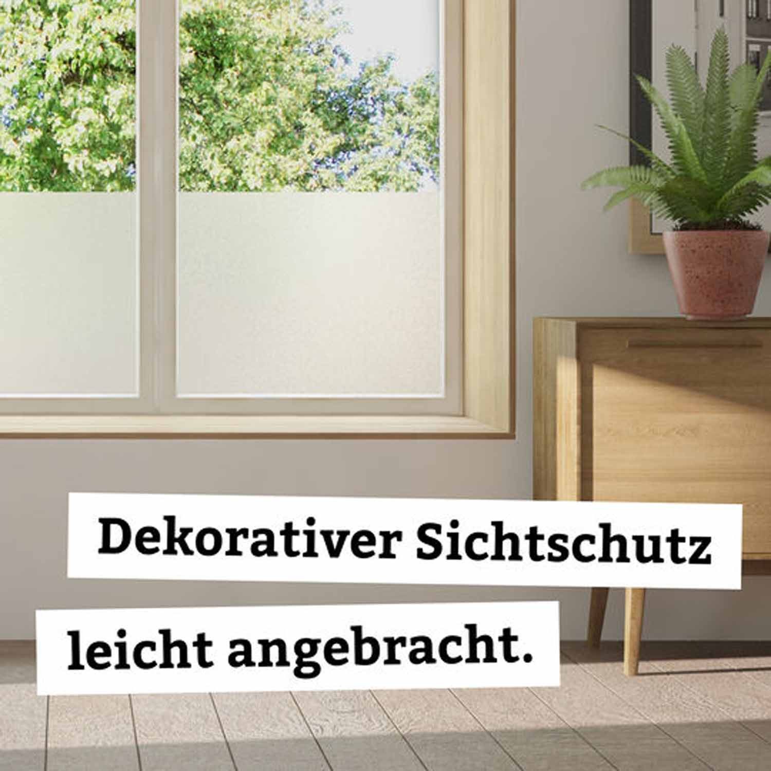 d-c-fix Fensterfolie Milky Sichtschutzfolie selbsthaftend Deko Folie für Fenster innen, Spürbar geprägt, Statisch haftend - Rückstandslos entfernbar & wiederverwendbar