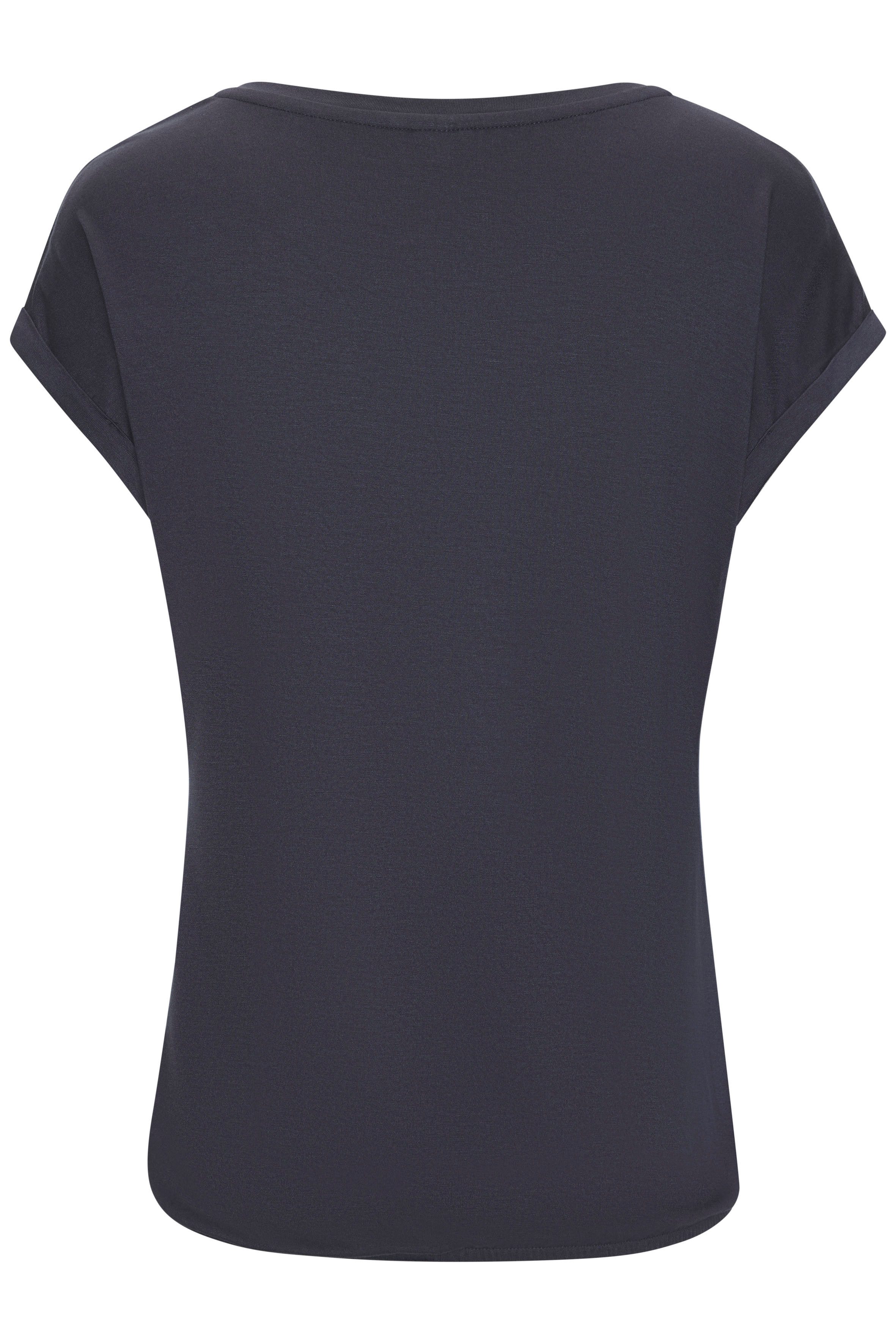 LASCANA Kurzarmshirt Rundhalsshirt aus elastischem Viskose-Jersey – Bild 3 von 5
