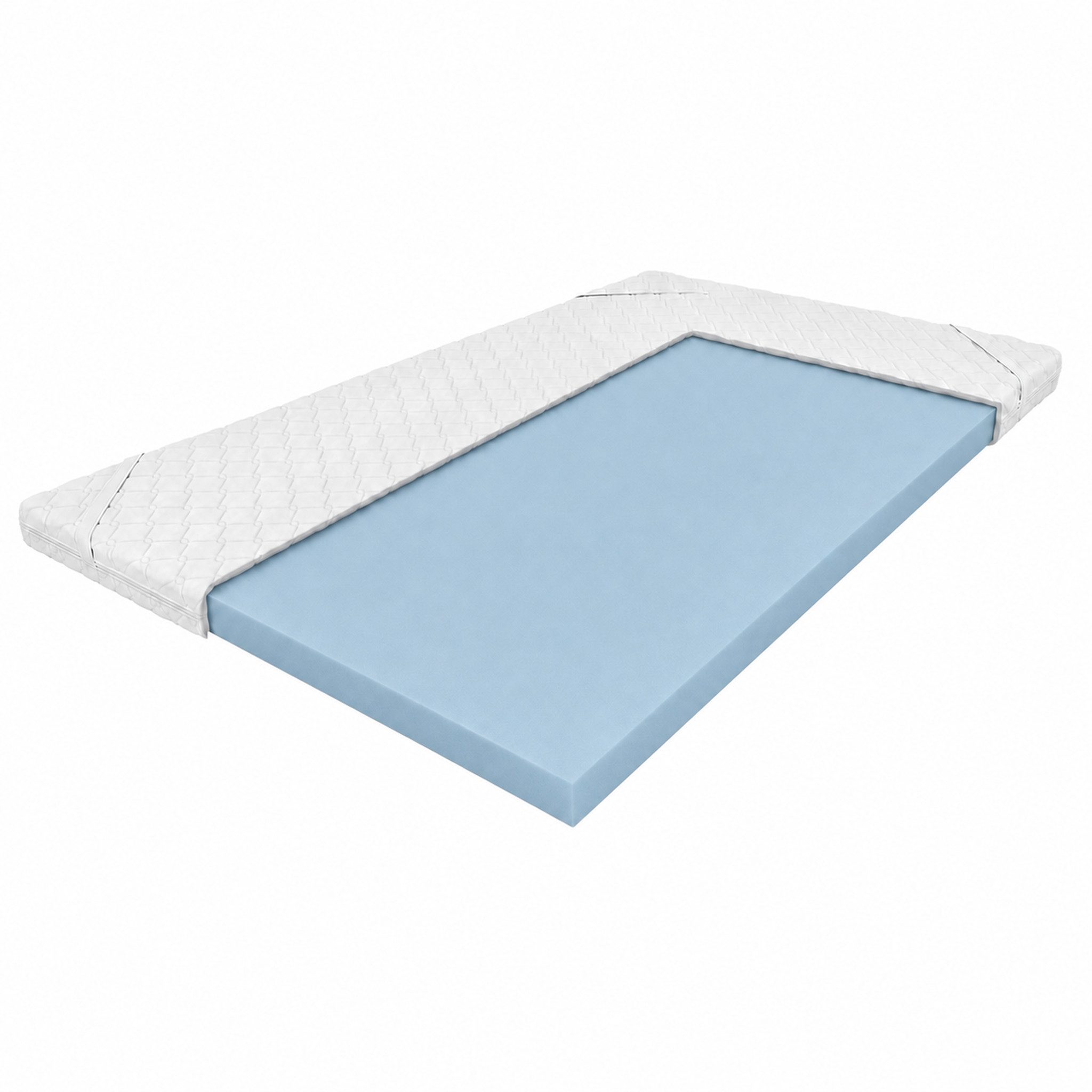 Schlafschatz, Topper Luna Gel, 6,00 cm hoch, Bezug abnehmbar und waschbar bis 60°C