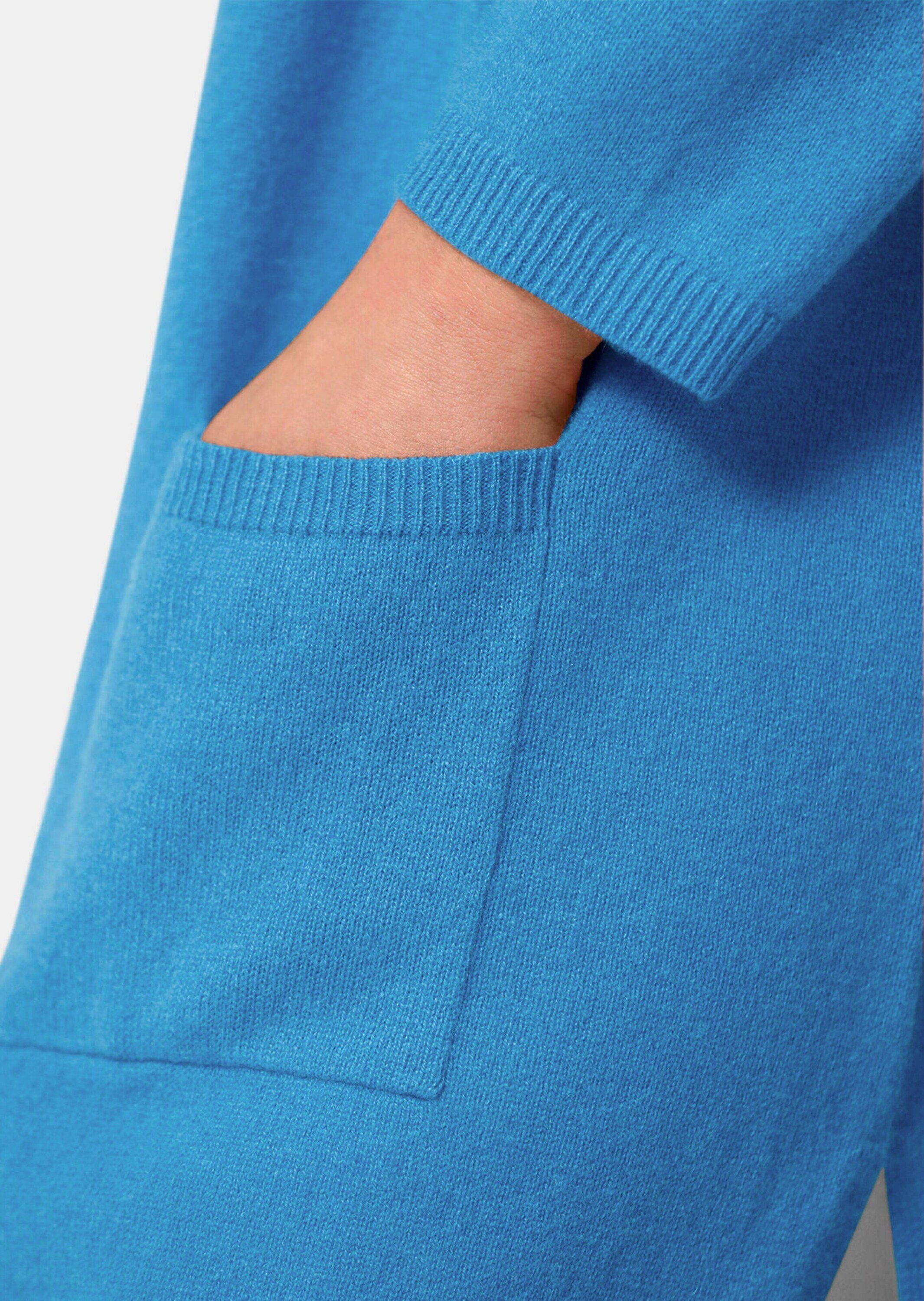 GOLDNER Strickjacke Kurzgröße: Kaschmir-Longstrickjacke mit Schlitzen Individuelles Design mit besonderem Kragen und Stecktaschen – Bild 5 von 5