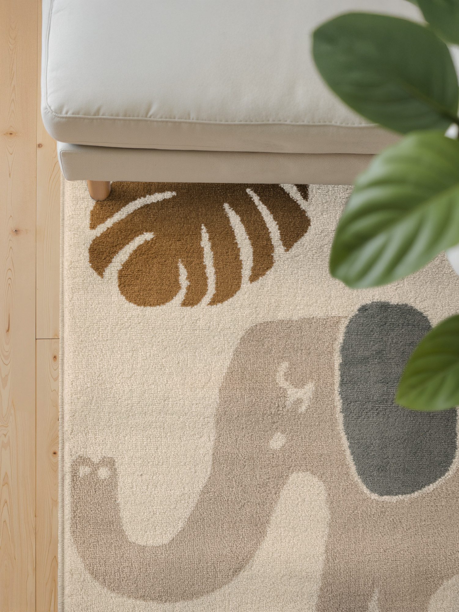HANSE Home Kinderteppich Animal Safari, rechteckig, Höhe: 8 mm, Spielteppich, fest, Kinderzimmer, Kurzflor, Spielunterlage – Bild 5 von 5
