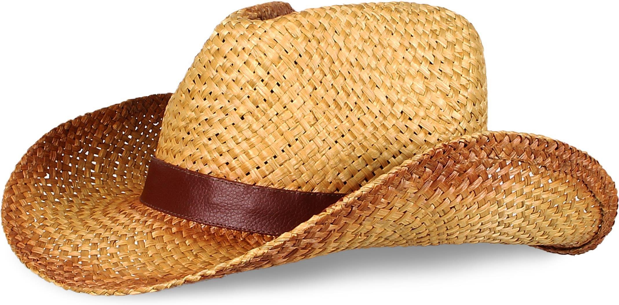 normani Strohhut Strohhut Cowboy Sommerhut Sonnenhut - Hut aus Stroh - Travellerhut Westernhut. € 21,95