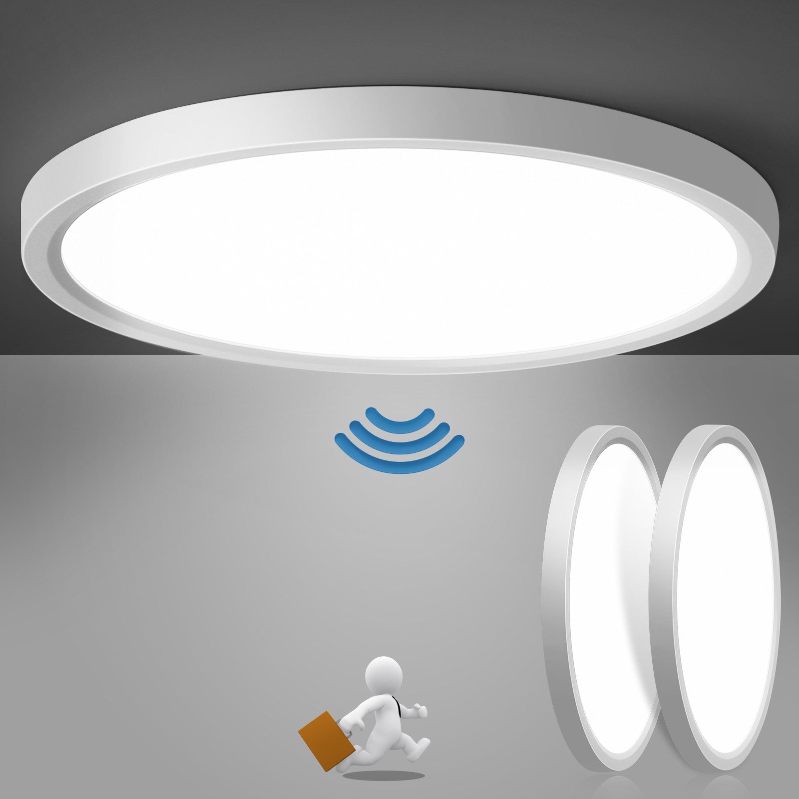 Oraymin LED Deckenleuchte mit Bewegungsmelder, 24W günstig online kaufen