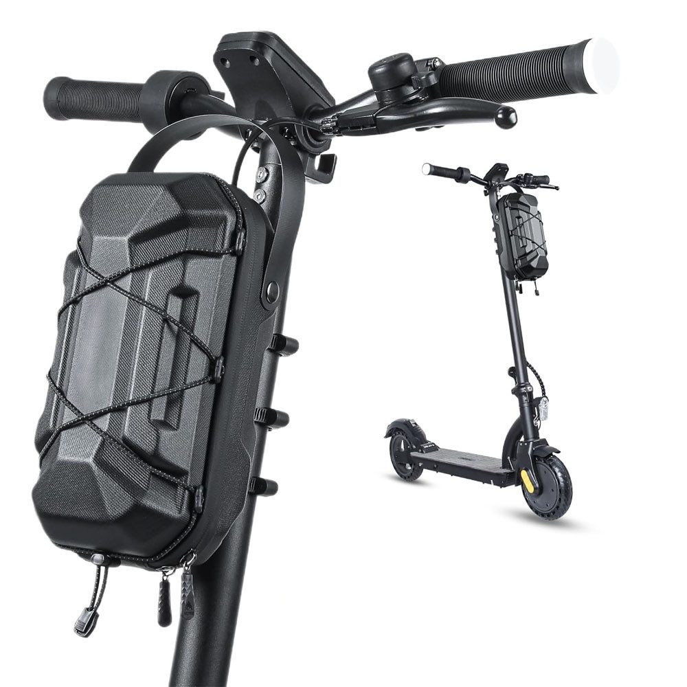 AFKSMILE Scootertasche 3L Größe Scooter Tasche für Elektroroller,Wasserdichte E Roller Tasche, Tragbar EVA Hartschale mit Multicolor Drawstring
