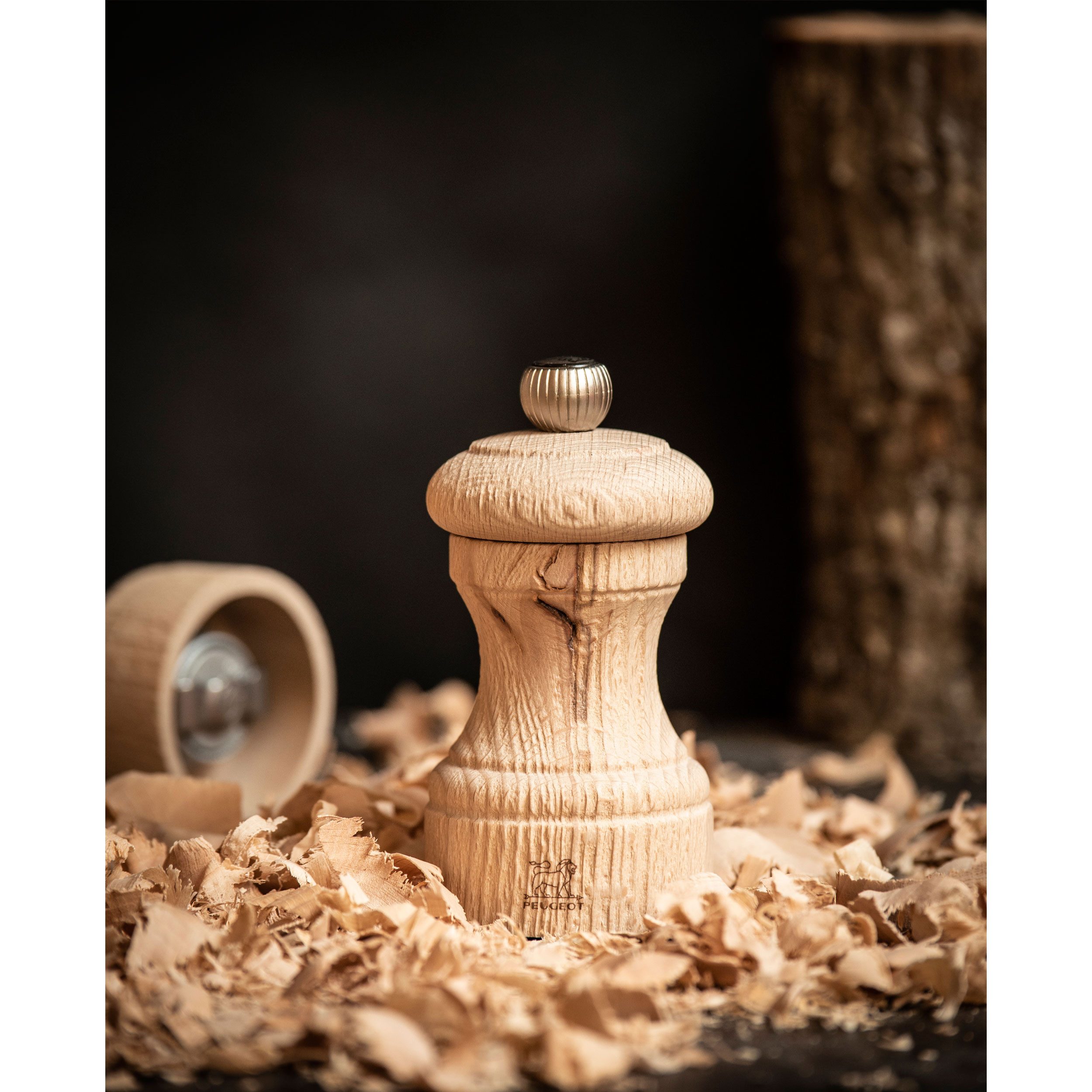PEUGEOT Salzmühle BISTRO NATURE 10cm Buchenholz Natur Stahlmahlwerk Manuell Manuell