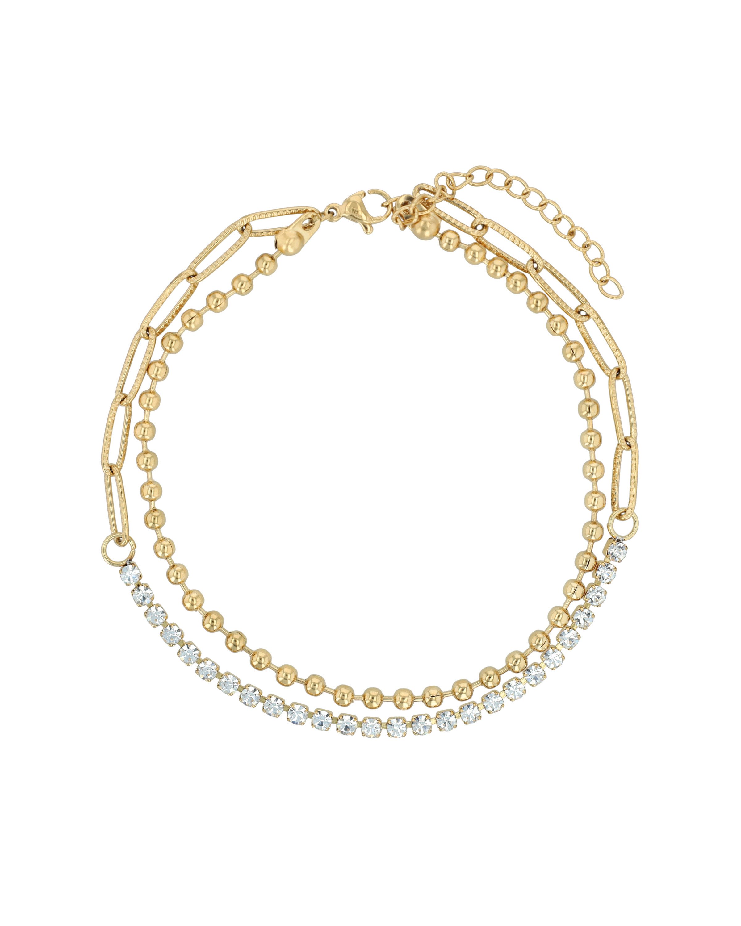 AKZENT Fußkette Thala Edelstahl silber Damen wasserfest günstig online kaufen