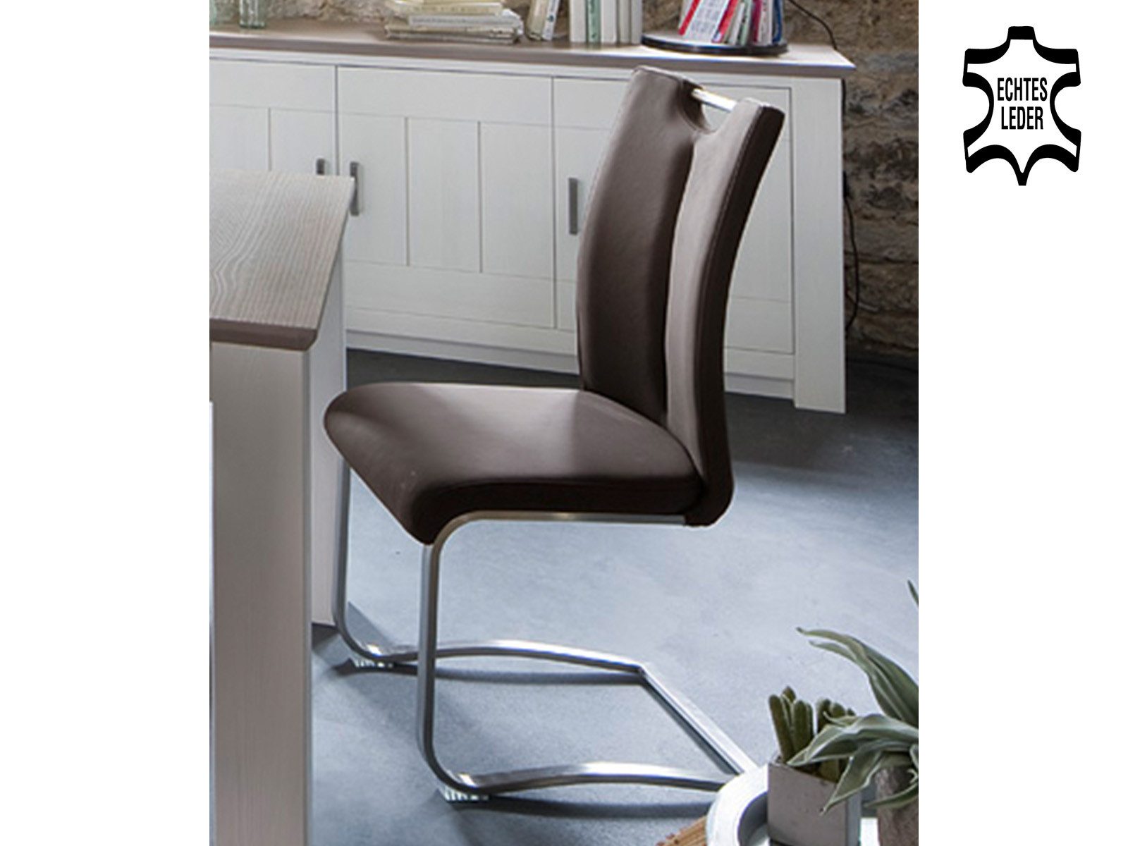 MCA furniture Esszimmerstuhl 45 x 102 x 58 cm (B/H/T) (2-er Set, 2 St)