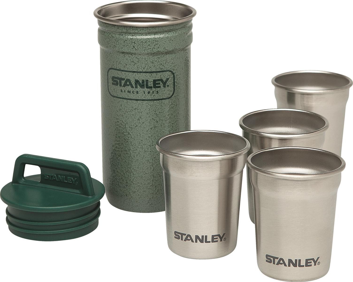 STANLEY Trinkflasche Stanley Shot Glass Becher-Set, 4x59ml,Hammerschlag grün