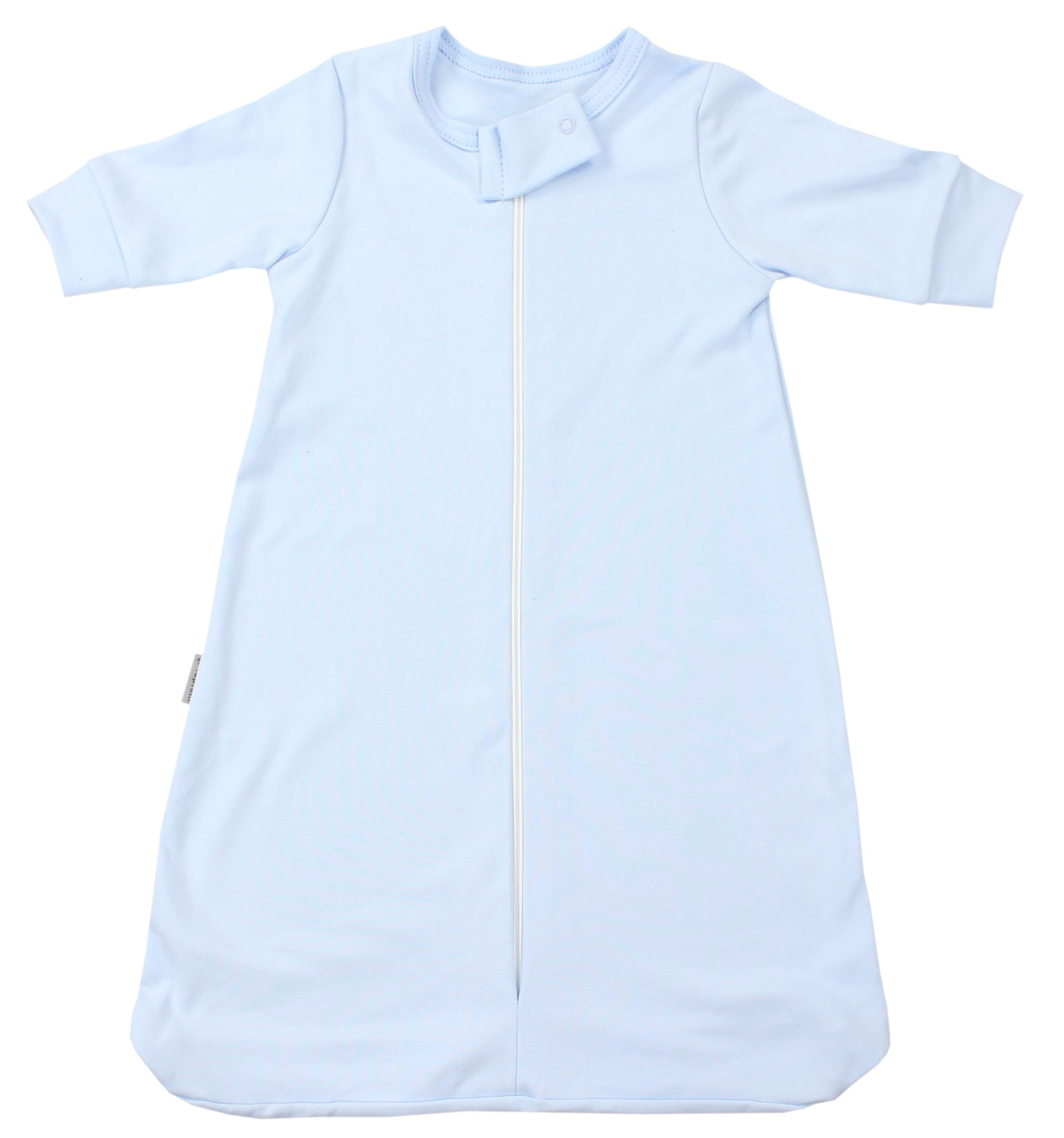 TupTam Babyschlafsack OEKO-TEX zertifiziert Baby Schlafsack mit Armen 0.2 TOG Unisex Blau