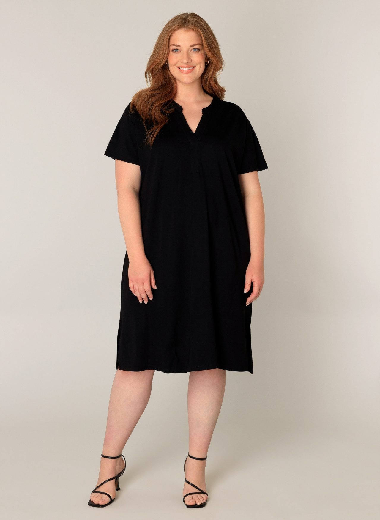 Base Level Curvy Sommerkleid mit Bindegürtel günstig online kaufen