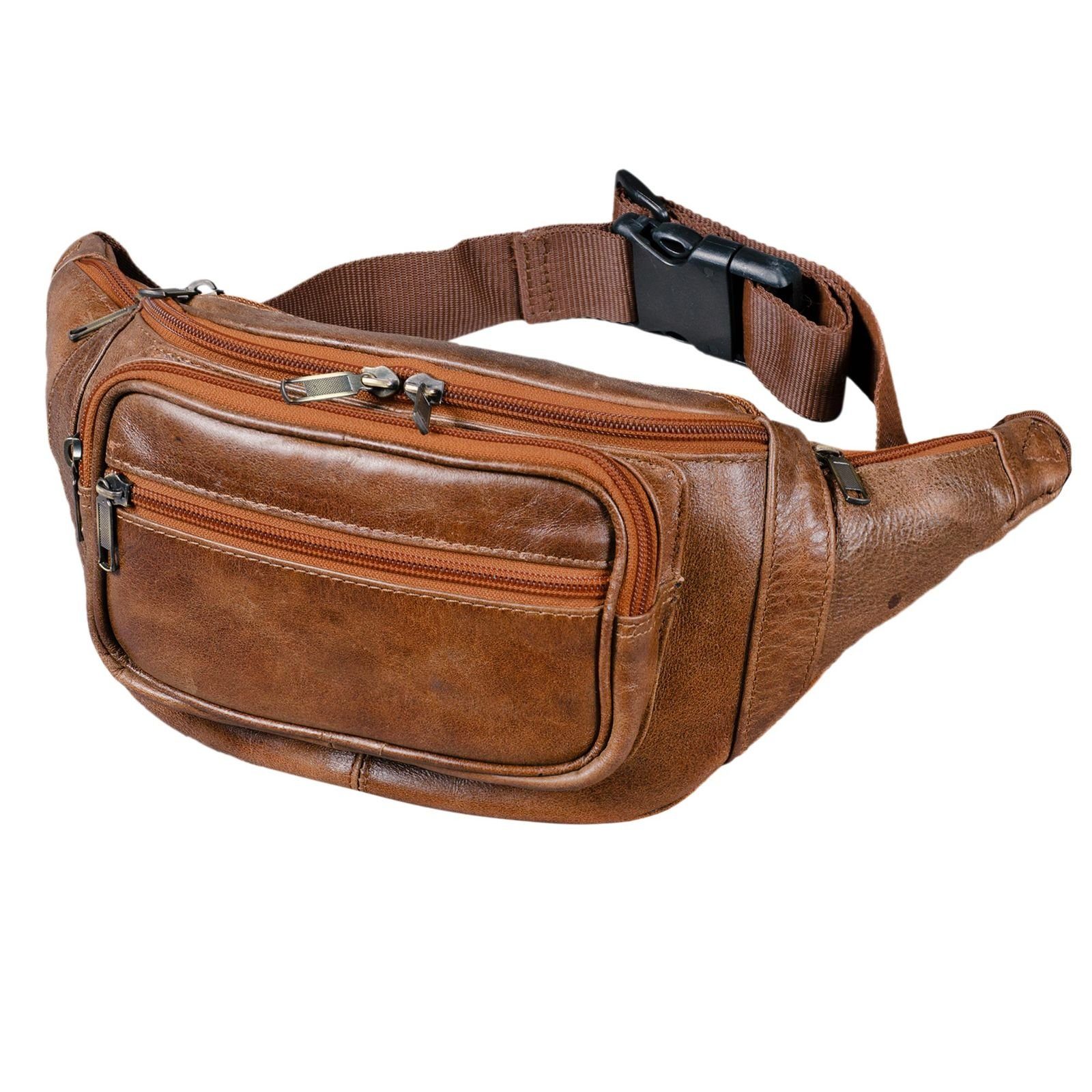 STILORD Bauchtasche Bauchtasche "Maverick" Gürteltasche Weiches Leder