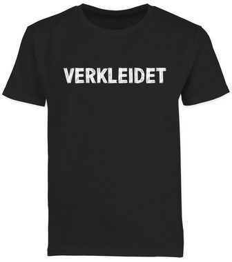 Shirtracer T-Shirt Aufdruck Verkleidet Halloween Kostüm Verkleidet Karneval Verkleidung Karneval & Fasching