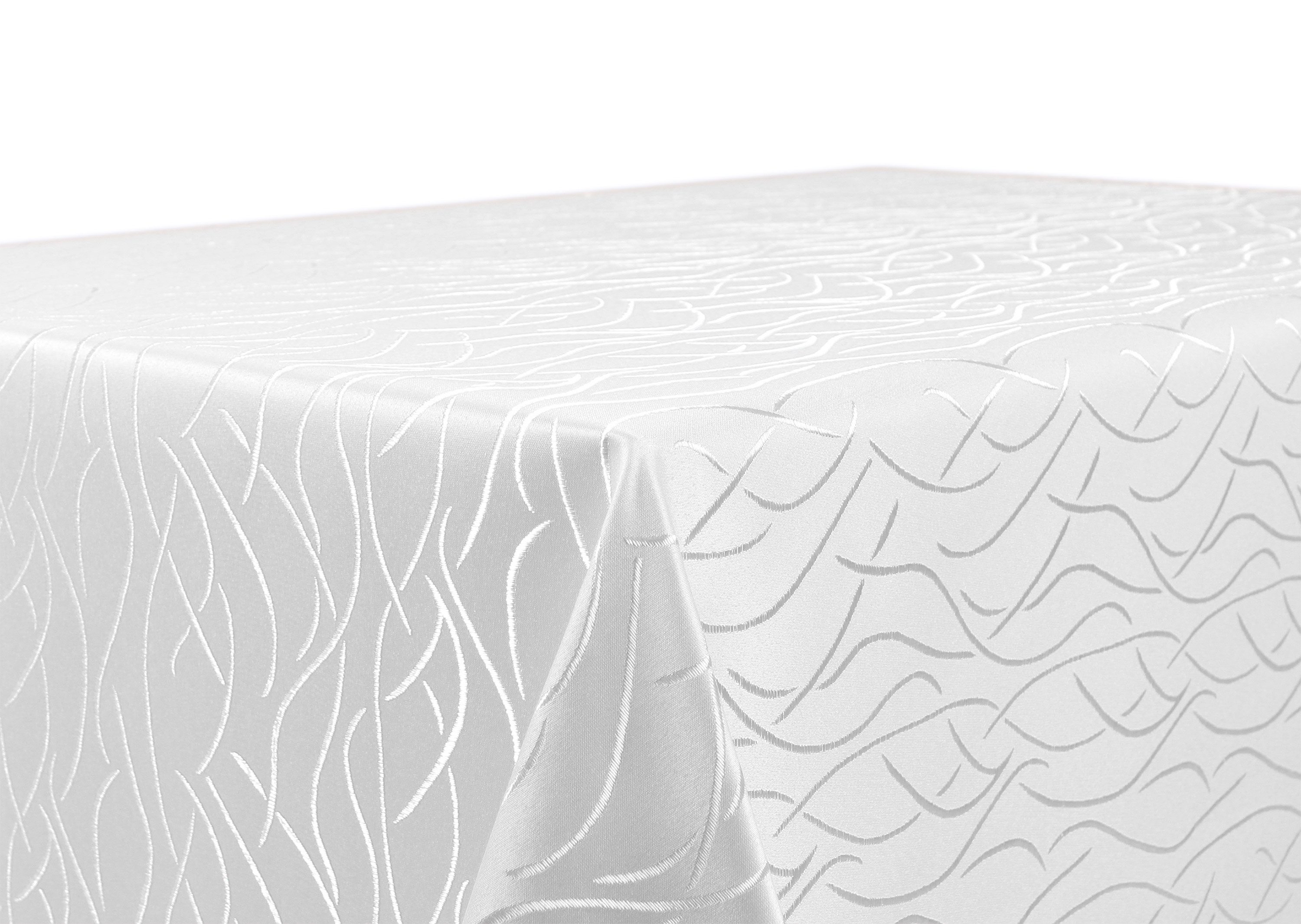 Beautex Tischdecke Damast Jacquard bügelfrei pflegeleicht Streifenmuster Tischwäsche (1-tlg), Mercerisiert, Hochwertiger Jacquard, Formstabil