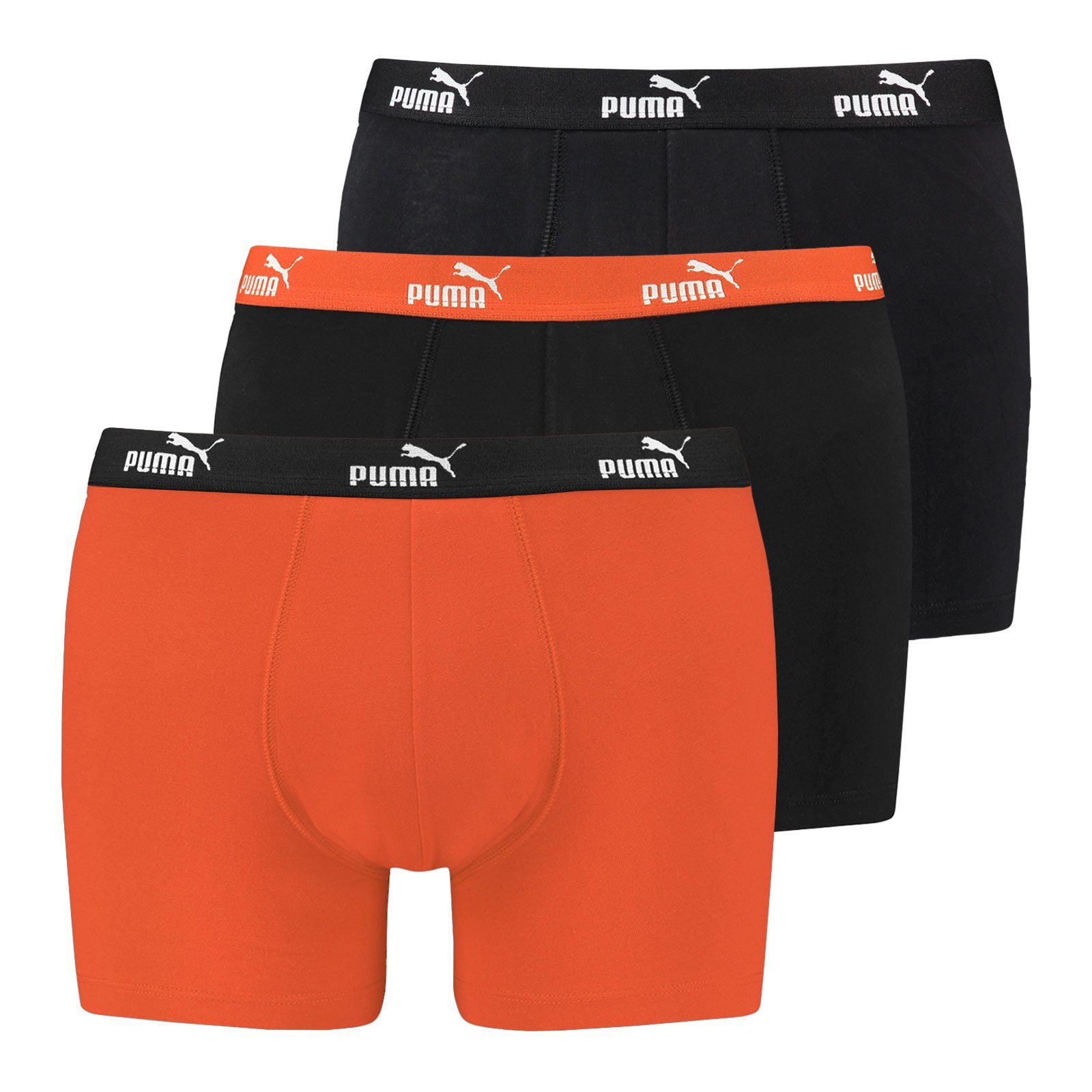 PUMA Boxer Everyday Comfort Cotton Stretch (3-St) mit umlaufendem Markenschriftzug