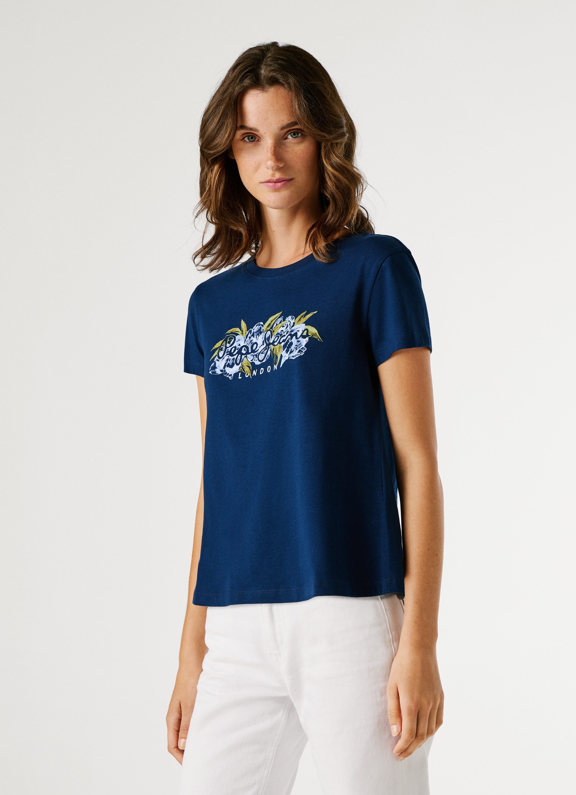 Pepe Jeans T-Shirt MAHINA mit floralem Print