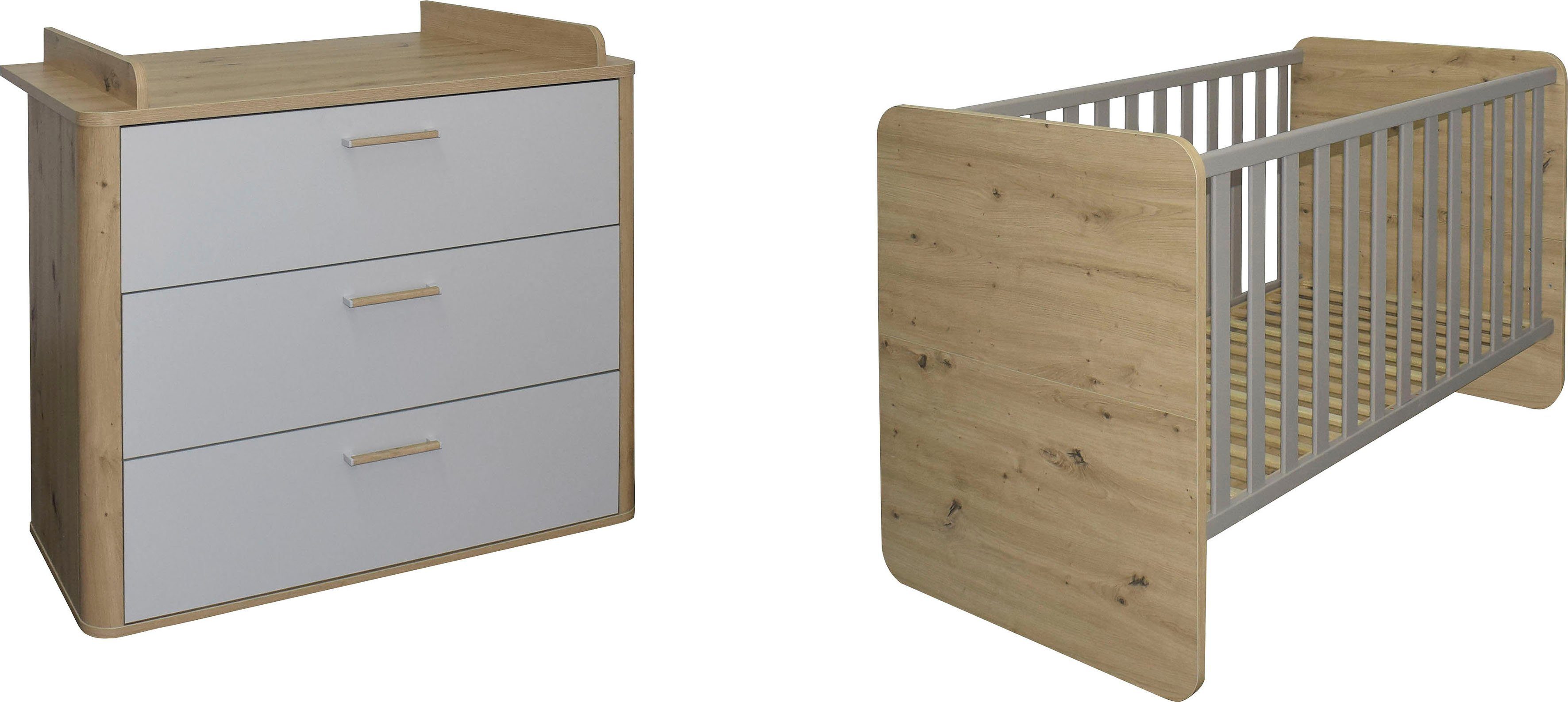 Mäusbacher Babymöbel-Set Lilly, (2-tlg., Wiko/Bett)