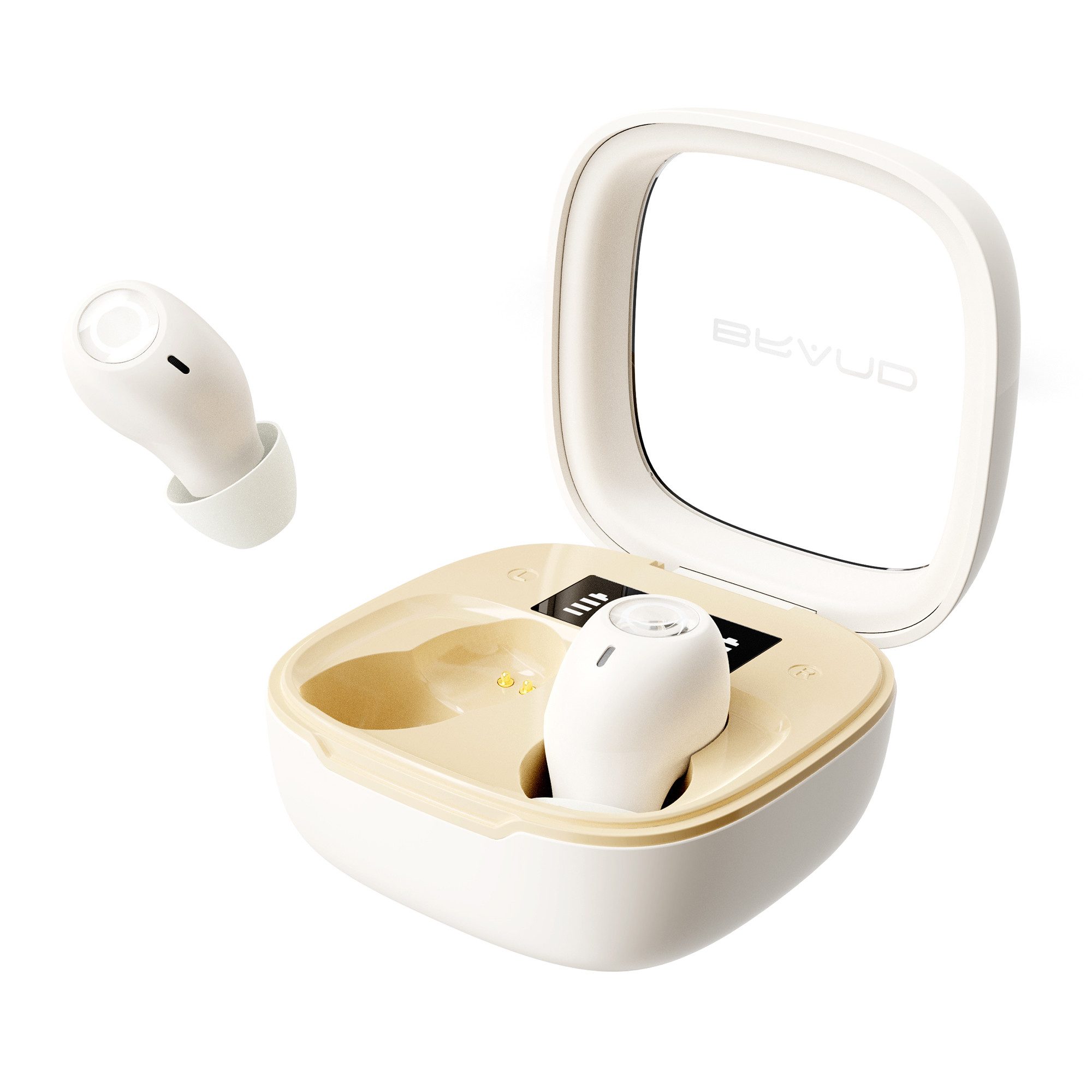 BRAIDOL BEKOMIYA Bluetooth Kopfhörer,TWS Kabellose Earbuds wireless In-Ear-Kopfhörer In-Ear-Kopfhörer (Bluetooth V5.3, HiFi Stereoklang, Mit Ladecase, Wireless Kopfhörer, Rauschunterdrückung, Touch-Funktion, HIFI-Verlustfreie Klangqualität)