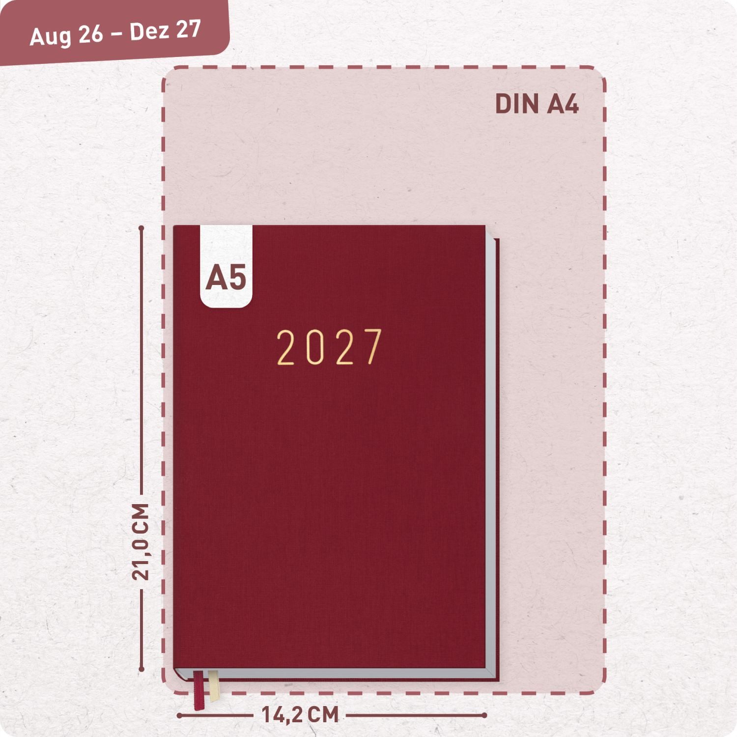 Häfft Terminkalender Business-Timer 2026/2027 / 17 Monate / A5 – Bild 3 von 5