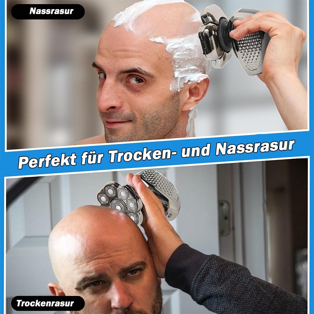 TUWENA Elektrorasierer Rasierer Herren Elektrisch,Folienrasierer Herre,Nass&Trocken Rasierer, mit LED-Anzeige, Wiederaufladbarer USB, Waschbarer – Bild 5 von 5