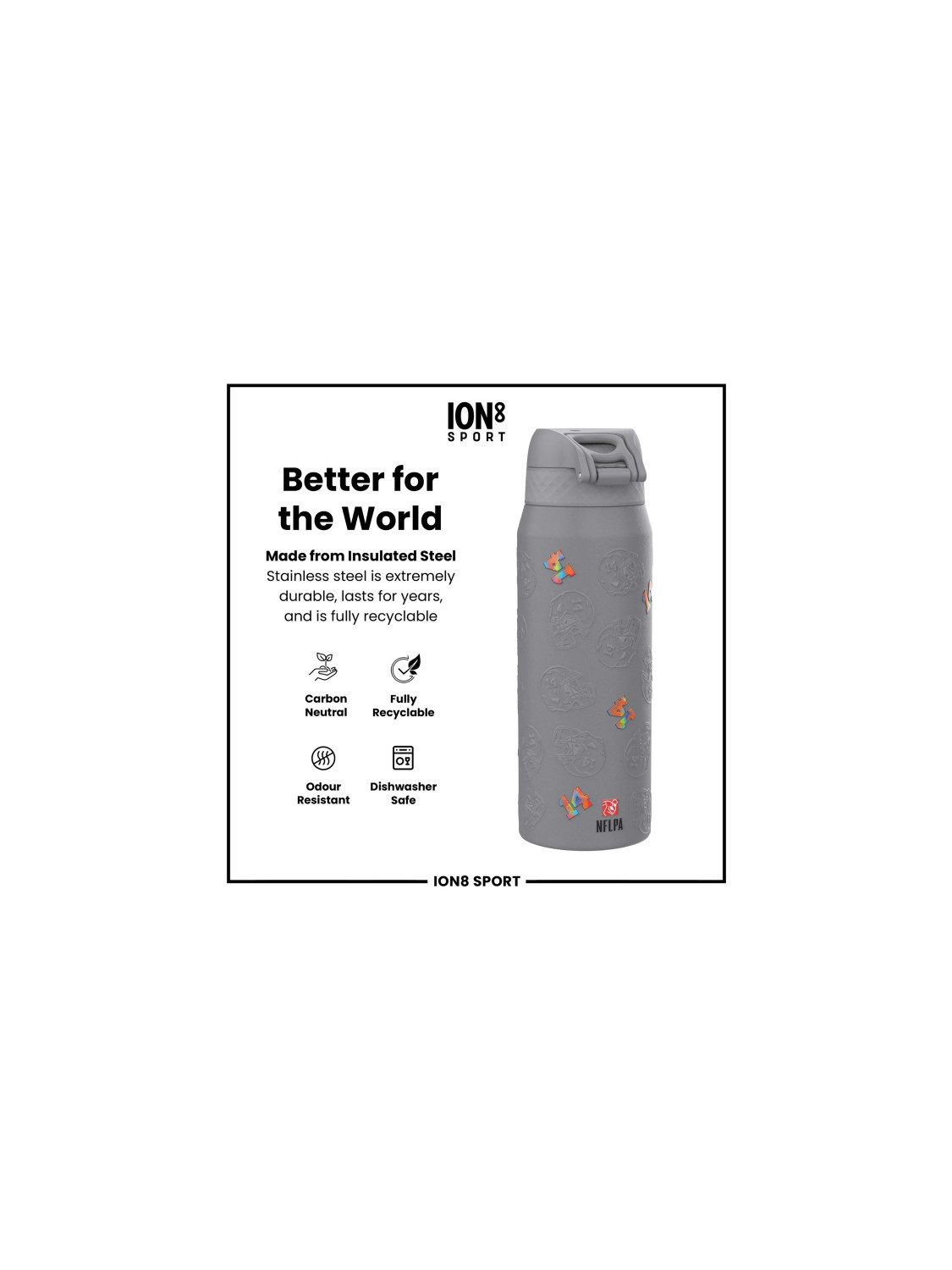 Detroit Lions Trinkflasche Amon-Ra Steel Water Bottle 750ml