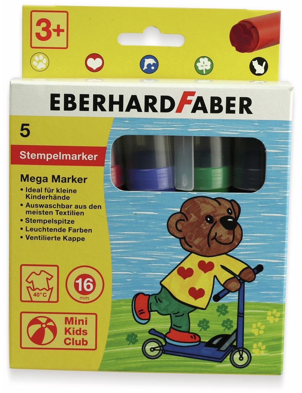 Eberhard Faber Bleistift mit Stempelspitze, 5 EBERHARD Megamarker FABER