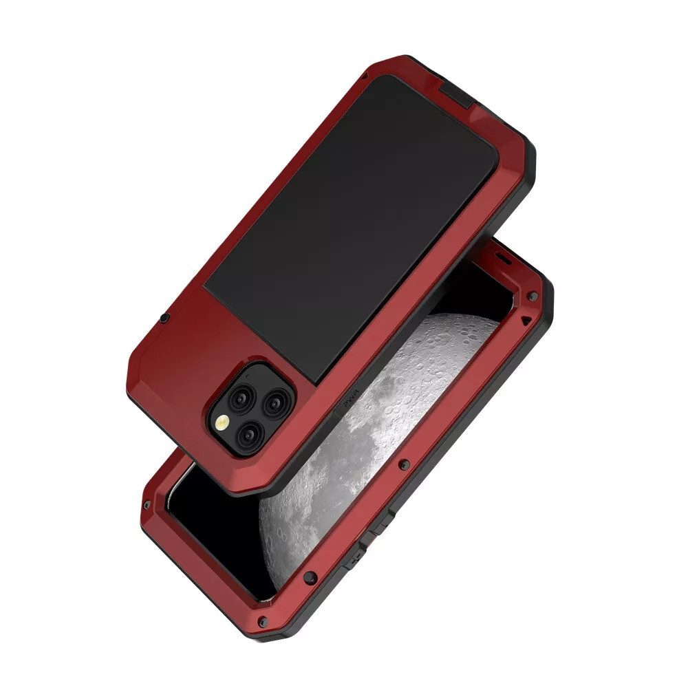 trends for living Handyhülle Outdoor Panzer Schutz Hülle Metall für iPhone 16 Pro Max 15 Plus 14