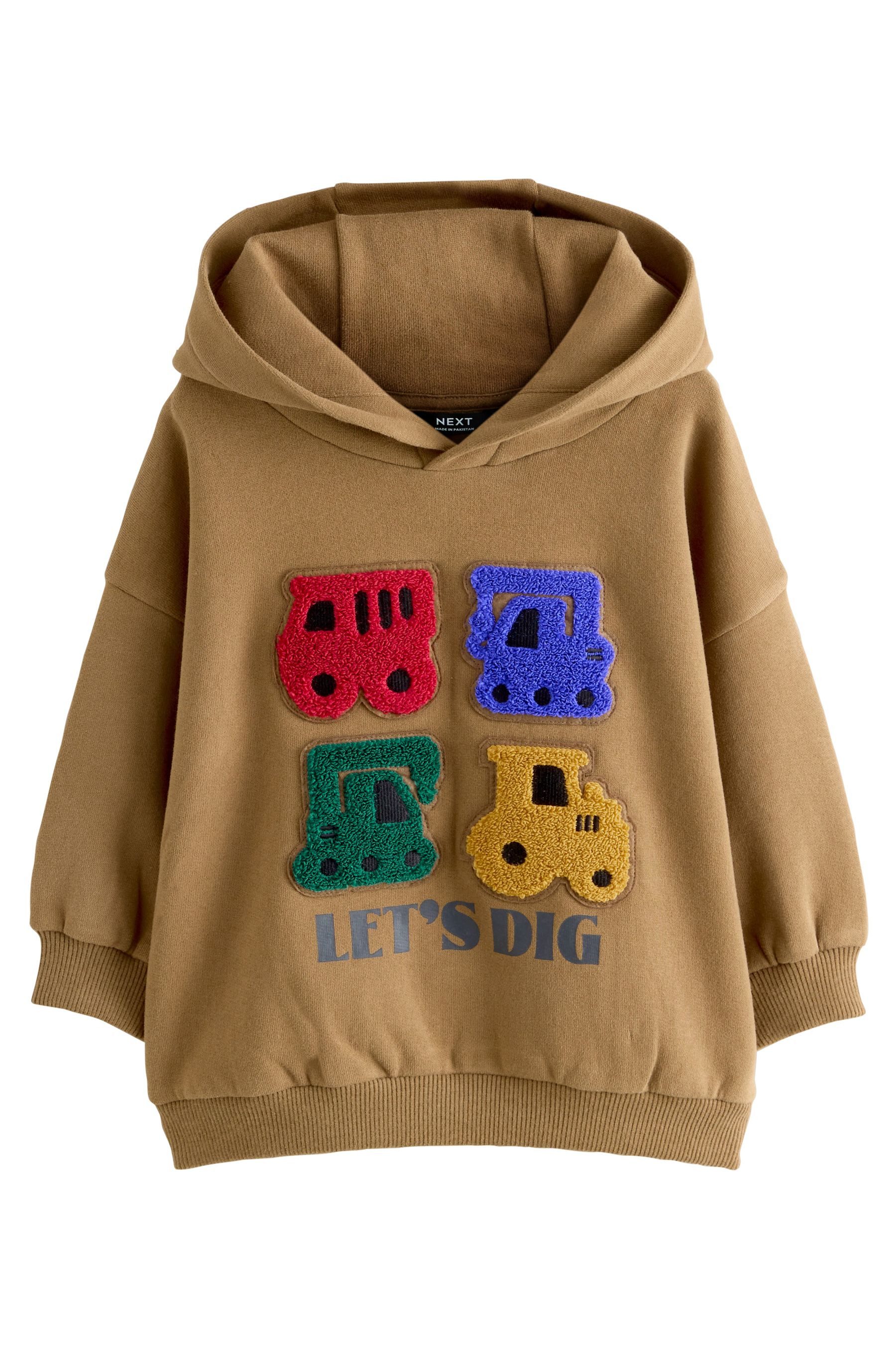 Next Kapuzenpullover Langärmeliges Hoodie mit Applikation günstig online kaufen