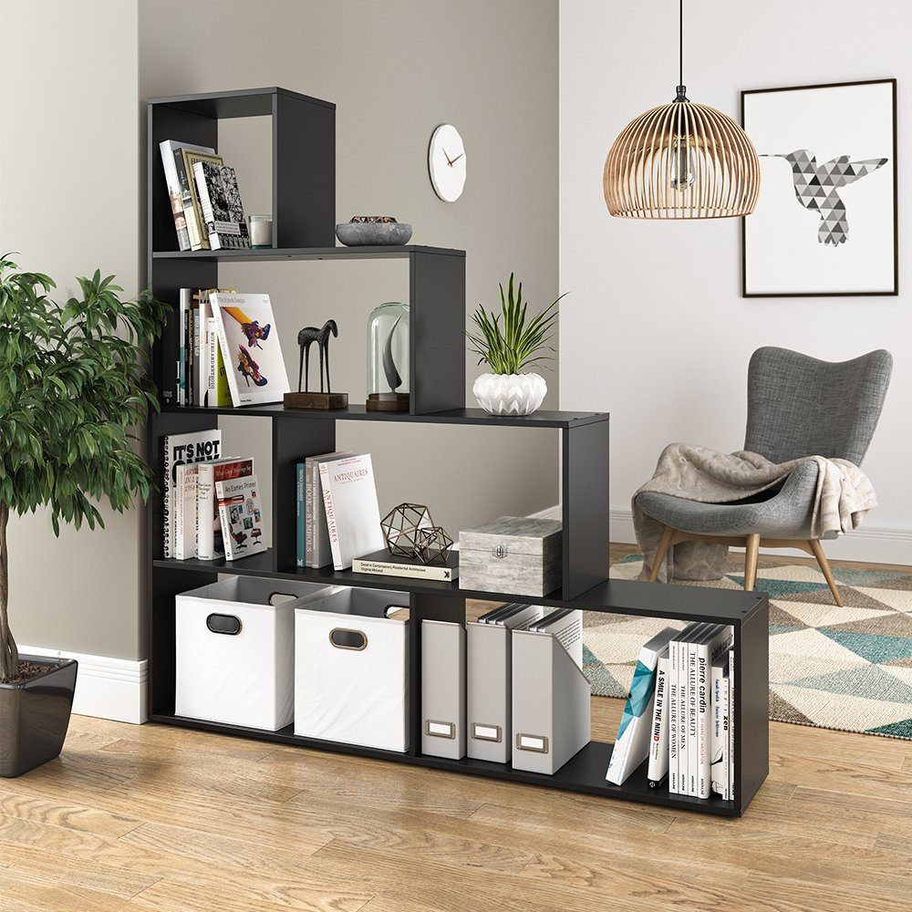 Vicco Raumteiler, Schwarz/Schwarz, 163 x 155 cm