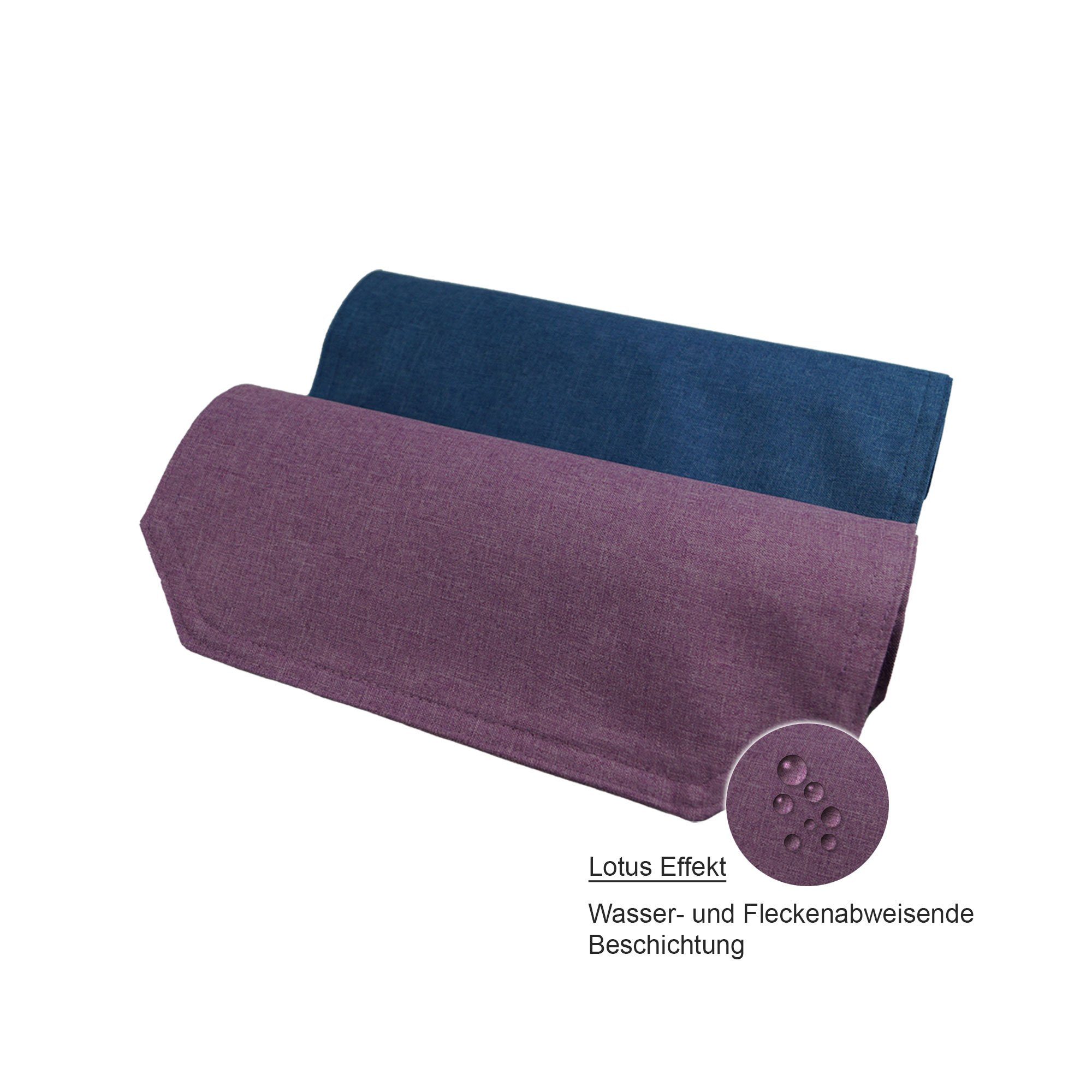 Haus und Deko Platzset Tischset beschichtet Struktur Leinen-Optik Fleckensc günstig online kaufen