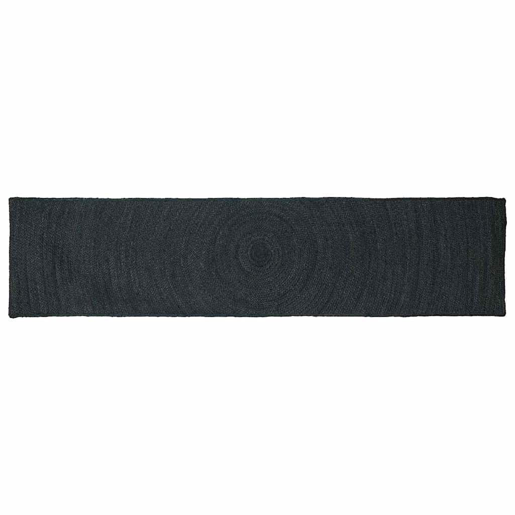 vidaXL Teppich Bereichsteppiche Dunkelgrau 60 x 250 cm Jute