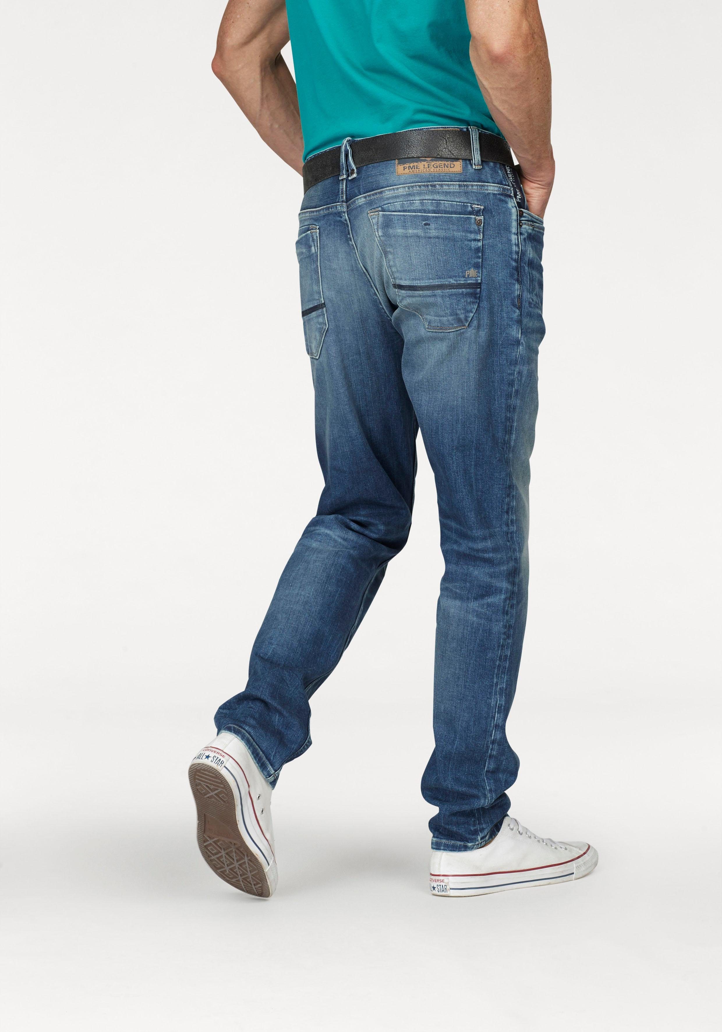 PME LEGEND Tapered-fit-Jeans SKYMASTER im Used Look