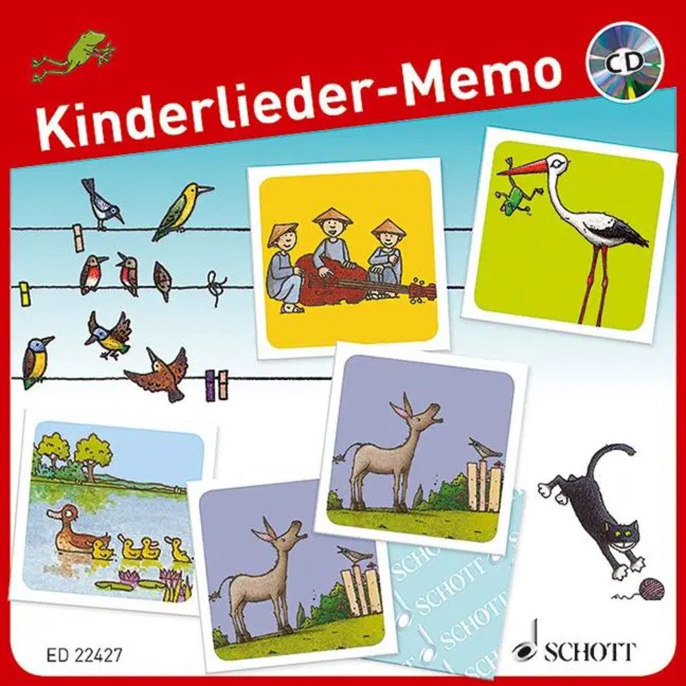 Schott Verlag Spiel Kinderlieder-Memo