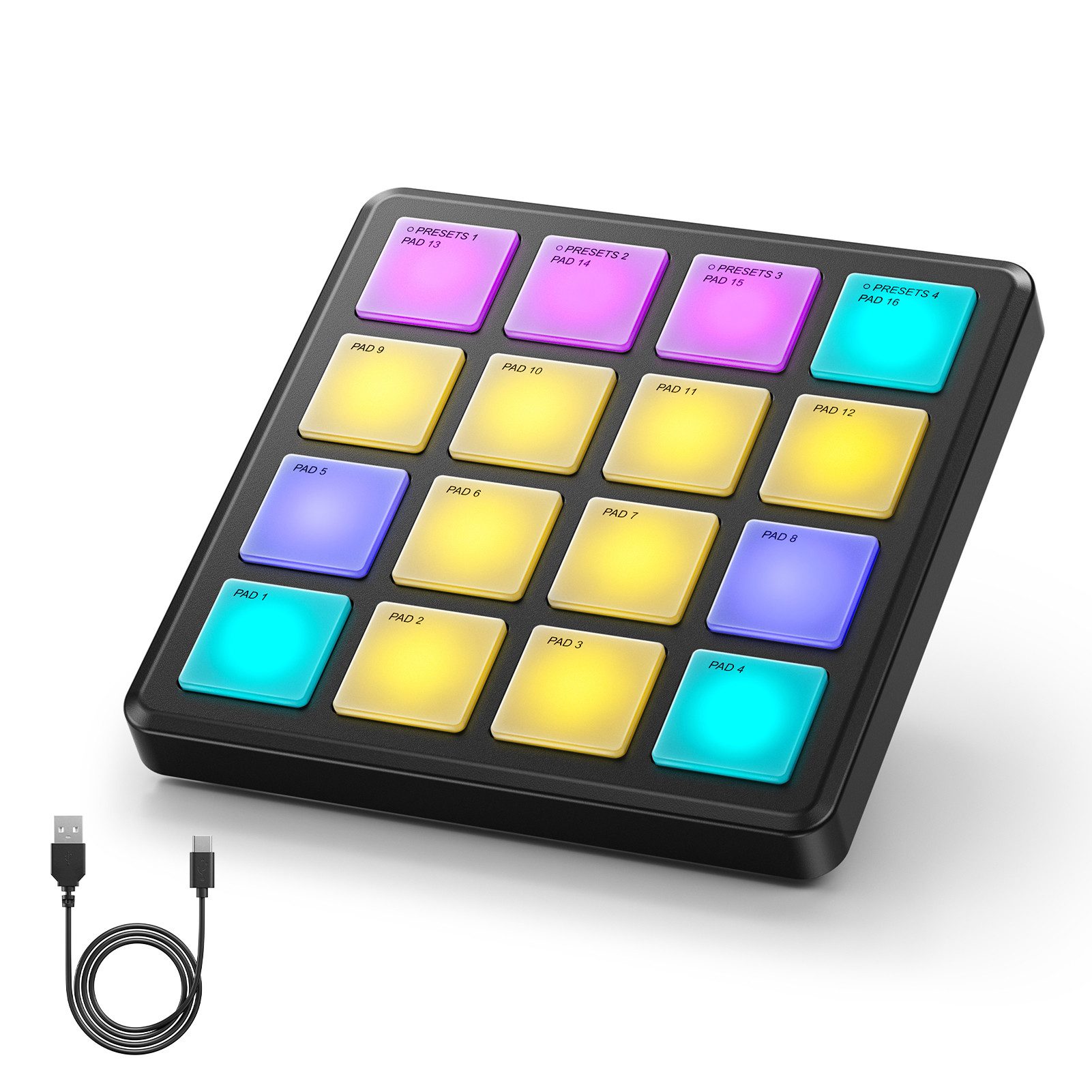 Donner DJ Controller Drahtloser MIDI-Controller + Melodics Cubase Software STARRYPAD MINI