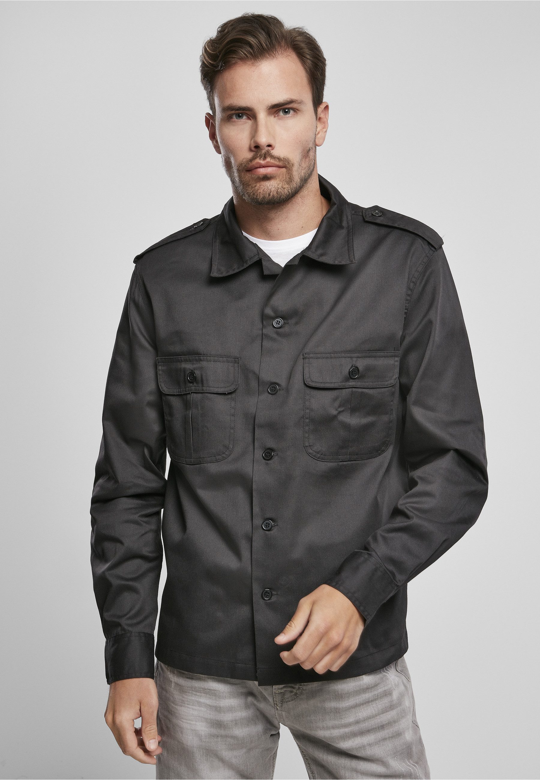 Brandit Langarmhemd Brandit Herren US Shirt (1-tlg)