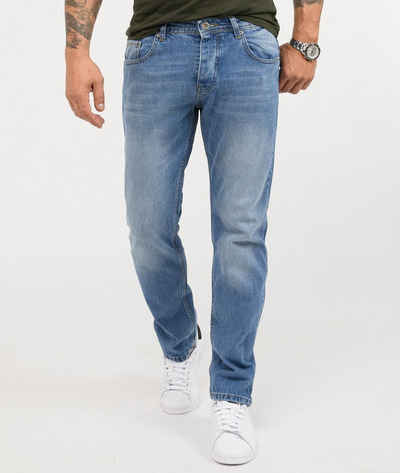 Rock Creek Straight-Jeans »Herren Jeans Stonewashed Blau RC-3101«