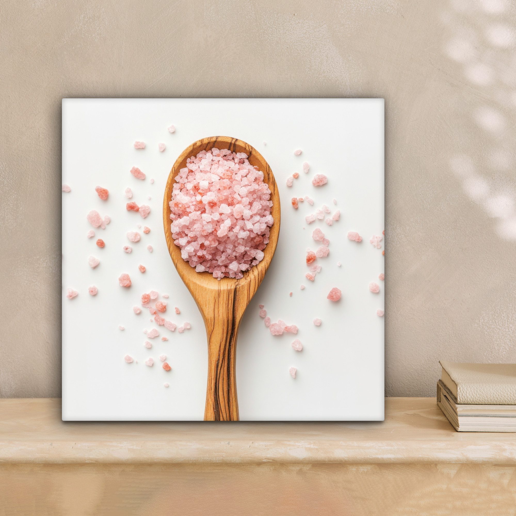 OneMillionCanvasses® Leinwandbild Löffel - Salz - günstig online kaufen