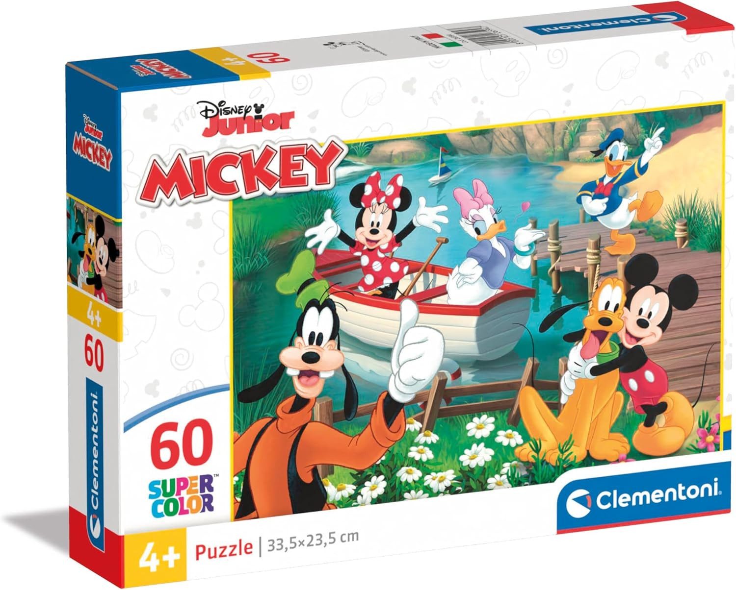 Clementoni® Puzzle Disney Mickey 60-teiliges Puzzle "Am Seeufer", 60 Puzzleteile, Made in Europe