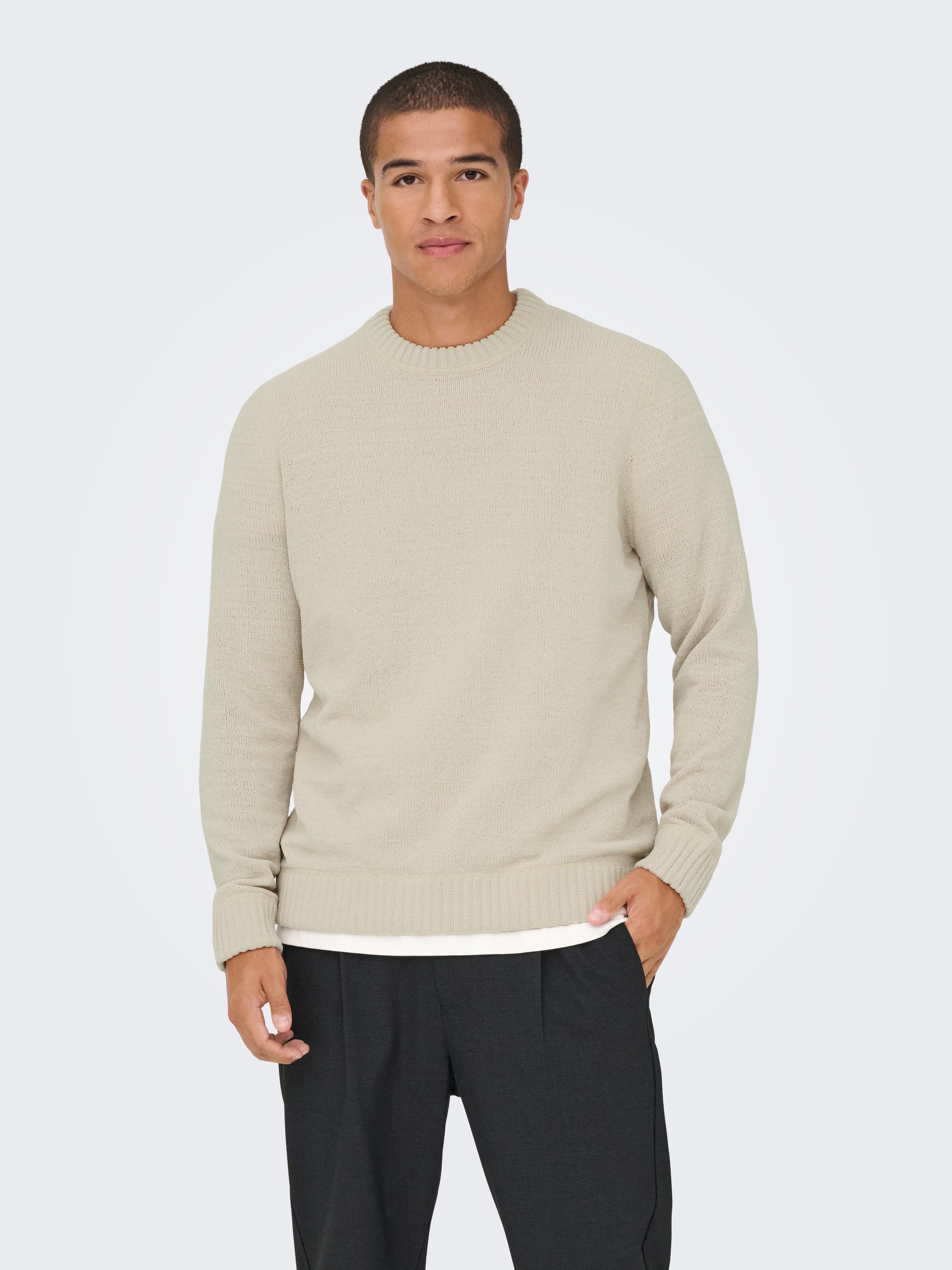 ONLY & SONS Strickpullover ONSETHAN LIFE REG 7 CREW KNIT günstig online kaufen